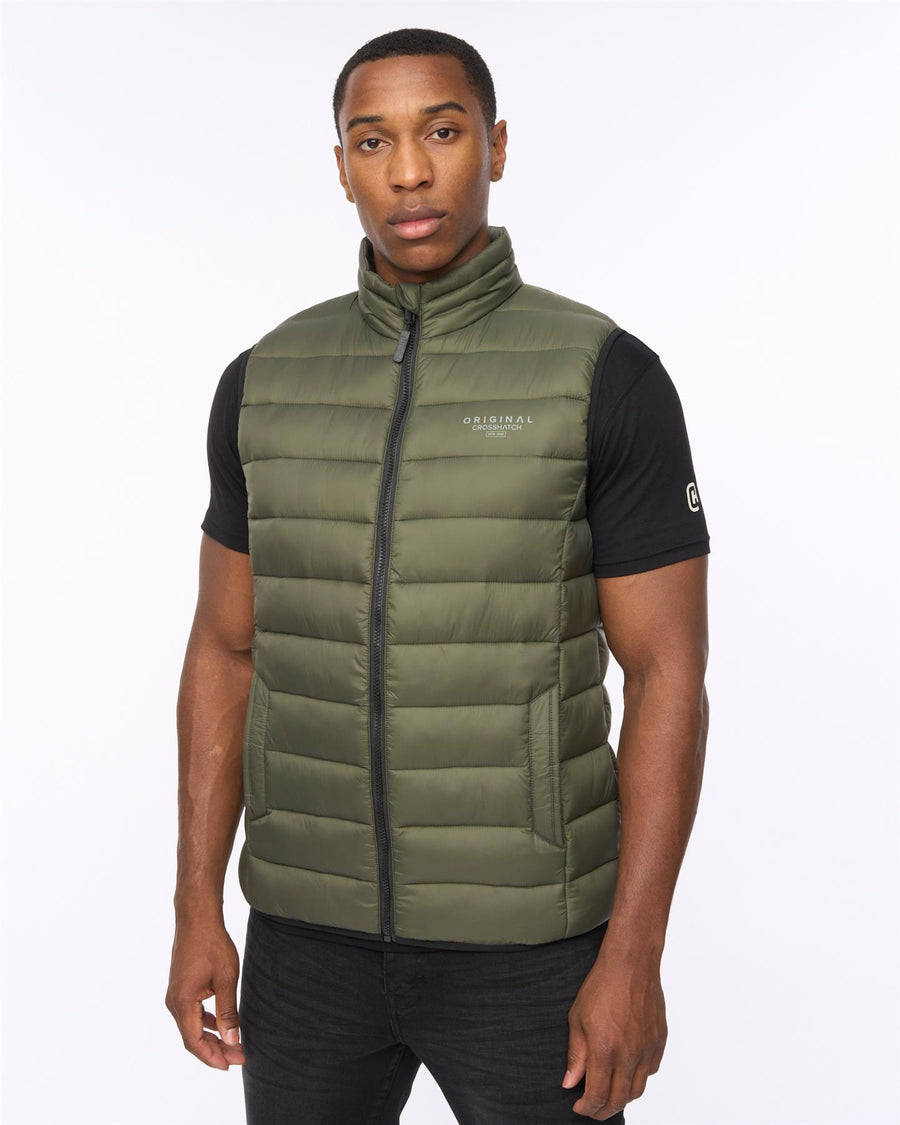 Mens Gattering MVE Gilet Olive