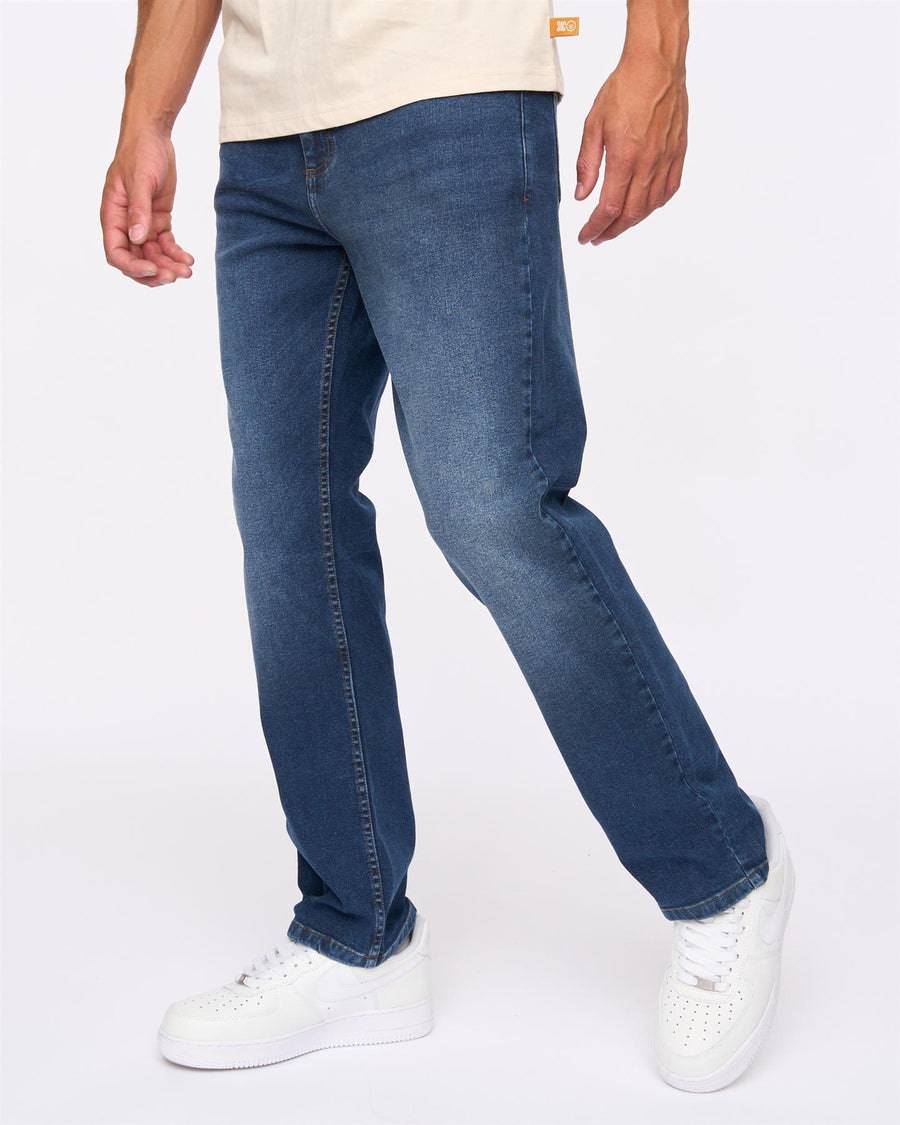 Mens Hydras Straight Leg Jeans Dark Wash