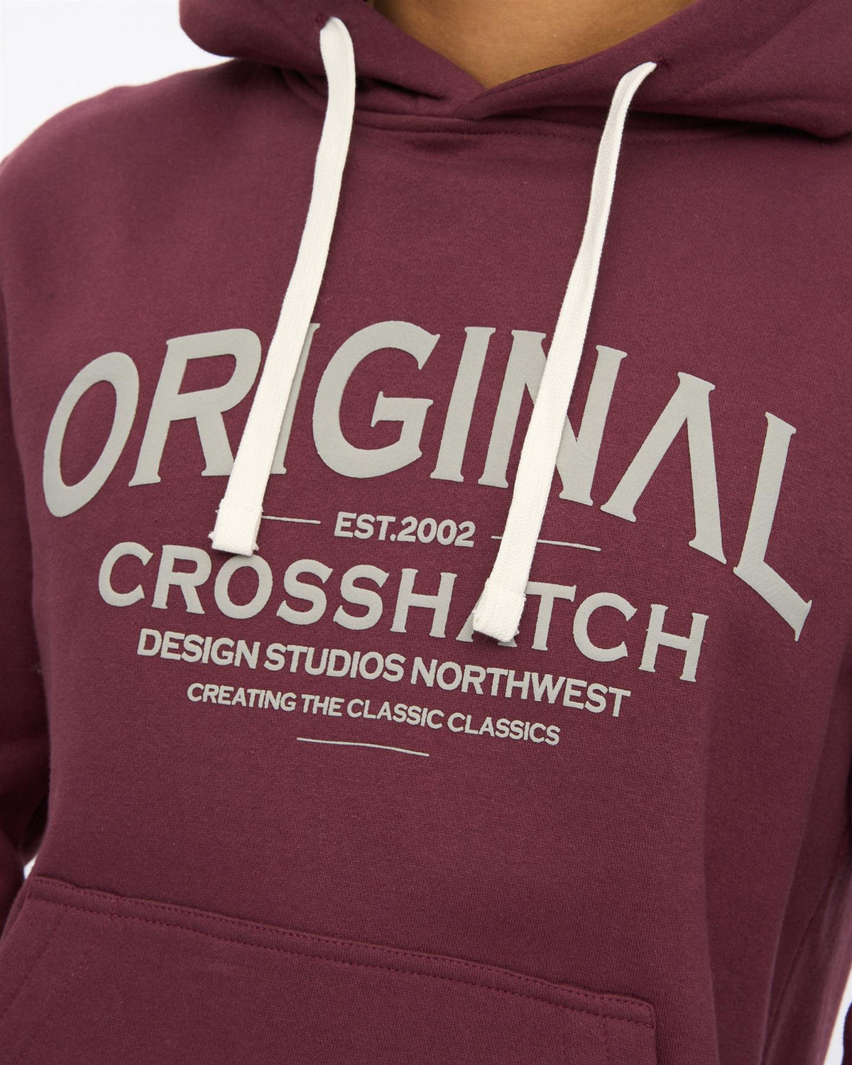 Mens Vintarge Hoodie Raisin