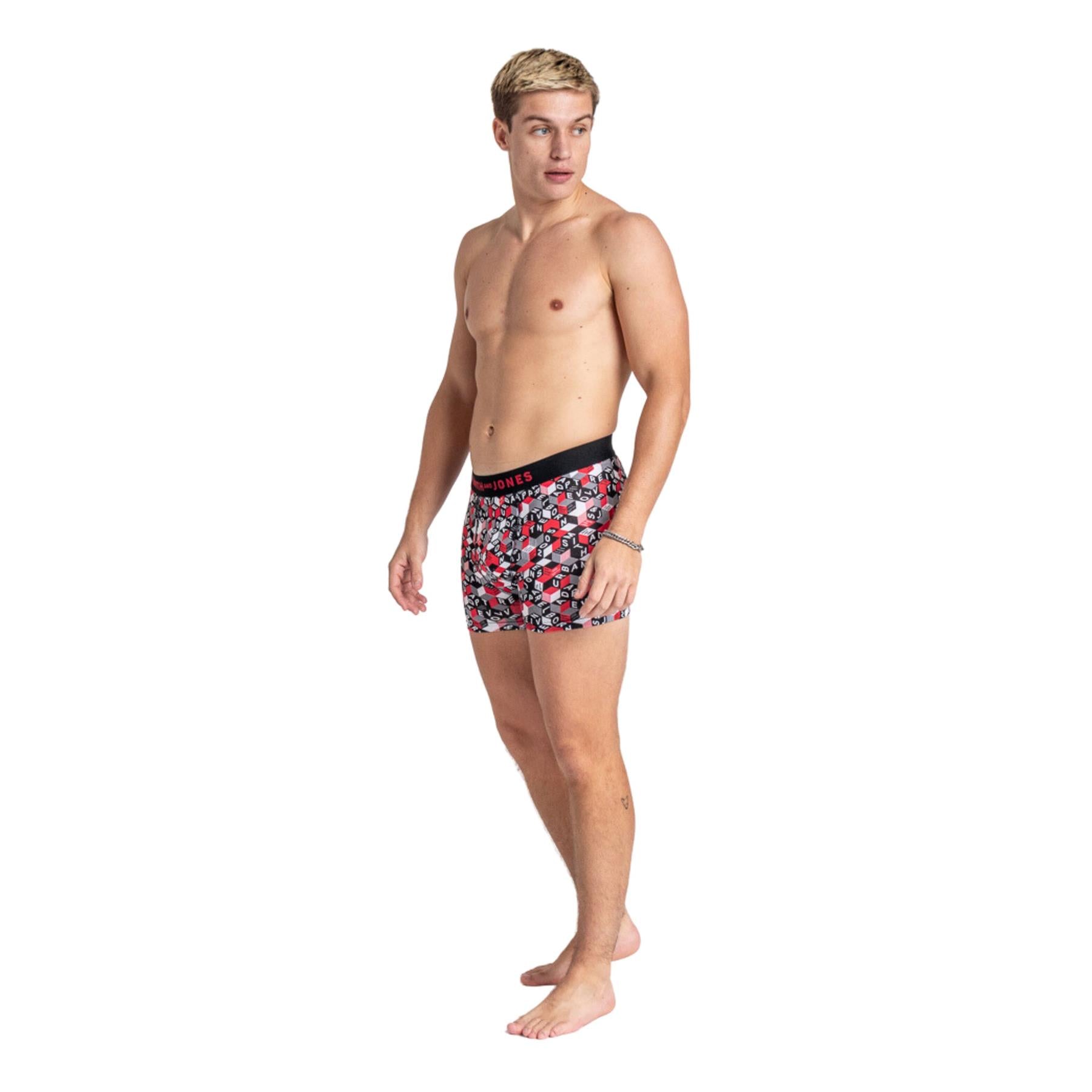 Men's Brevin Red Boxers 5pk Assorted