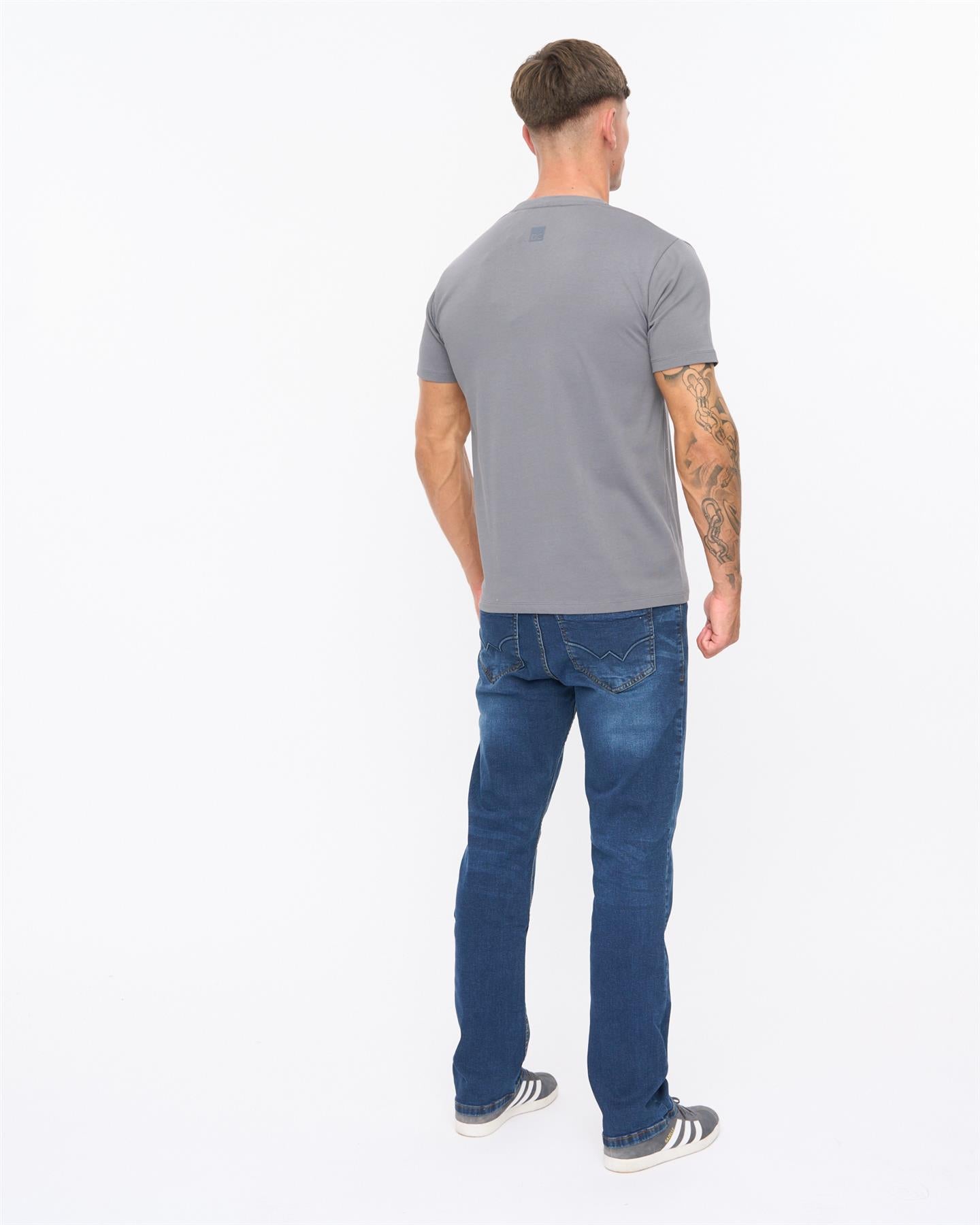 Mens Trimlines Heavy T-Shirt Petrol