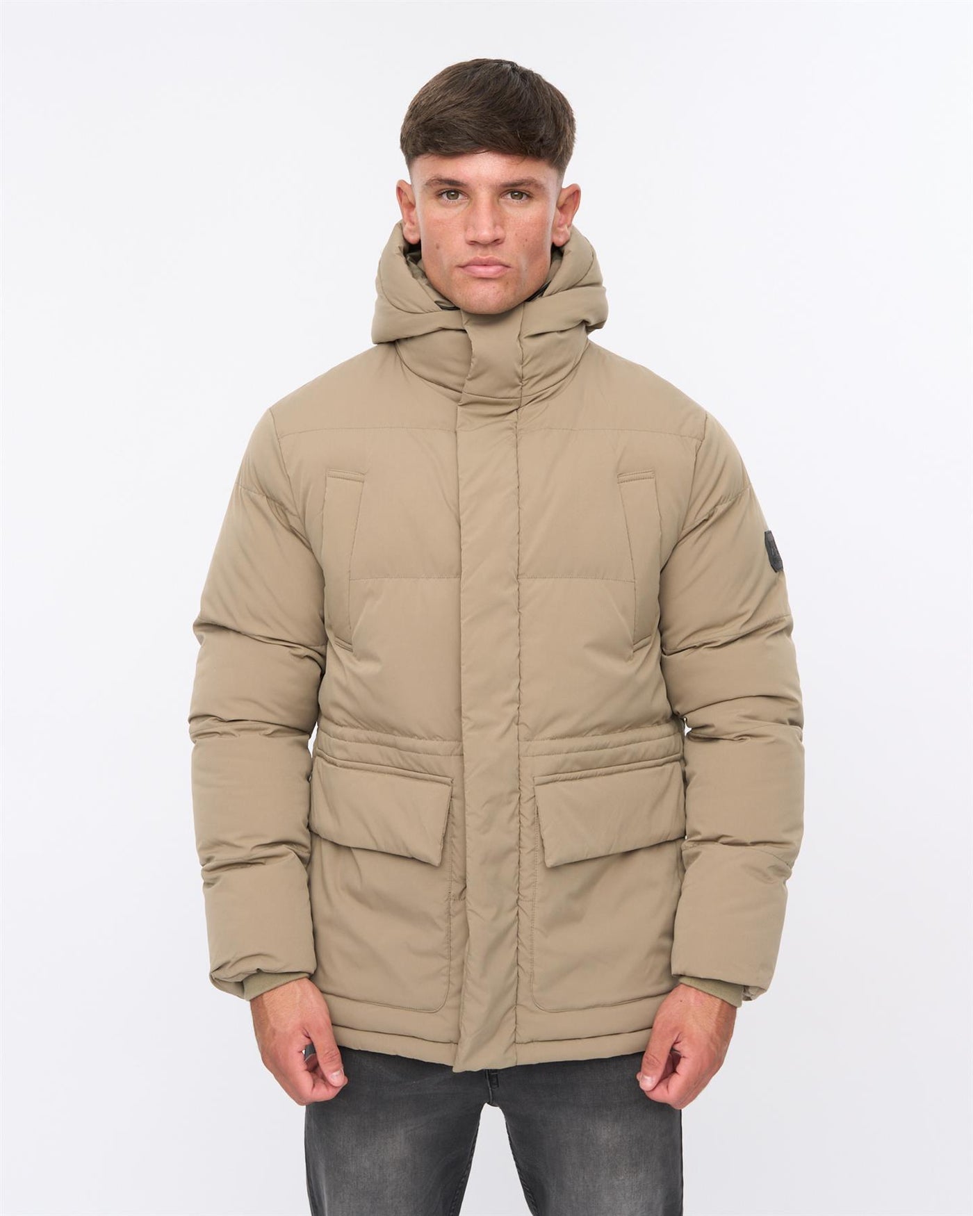 Mens Fletchley Puffer Jacket Beige