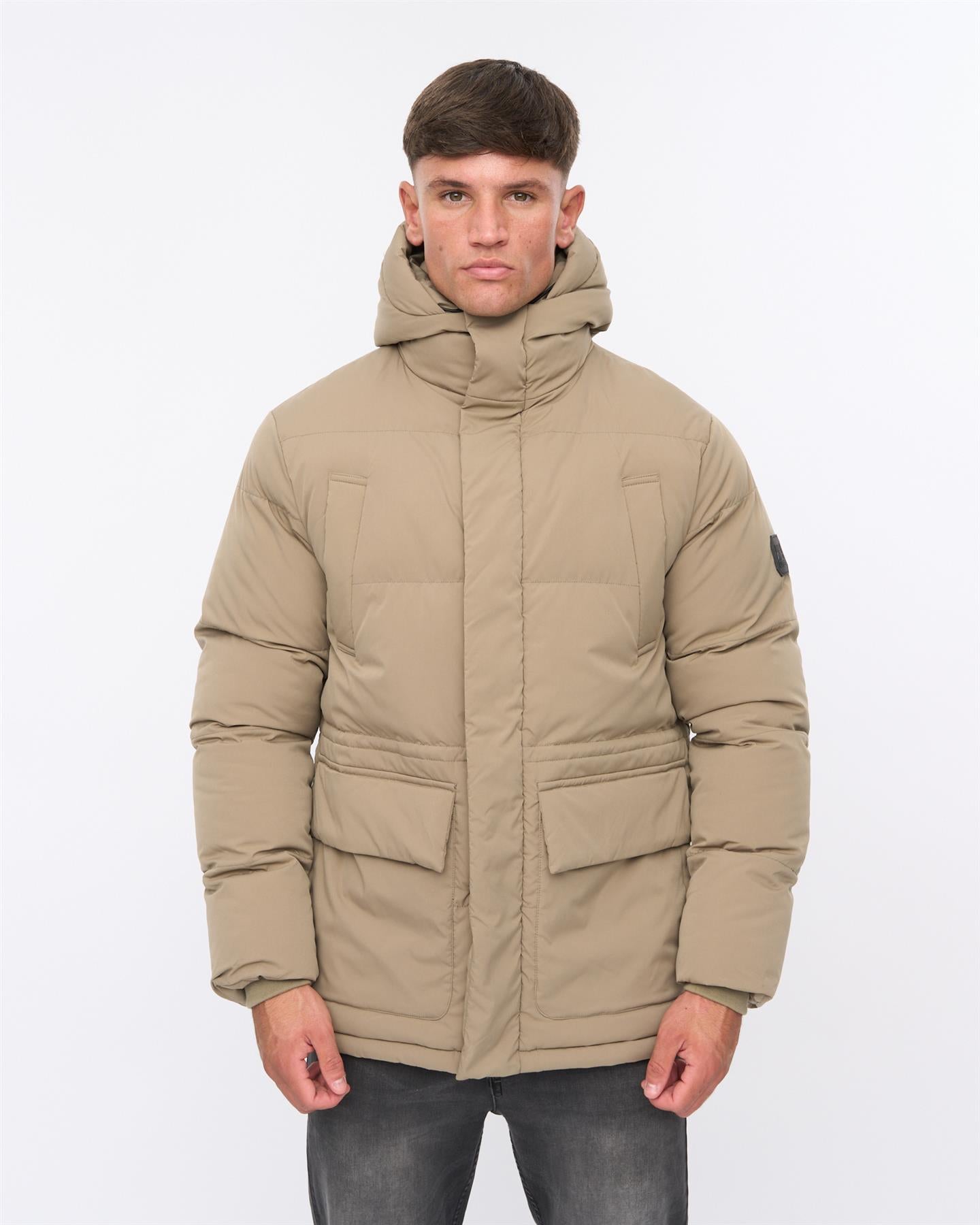 Mens Fletchley Puffer Jacket Beige