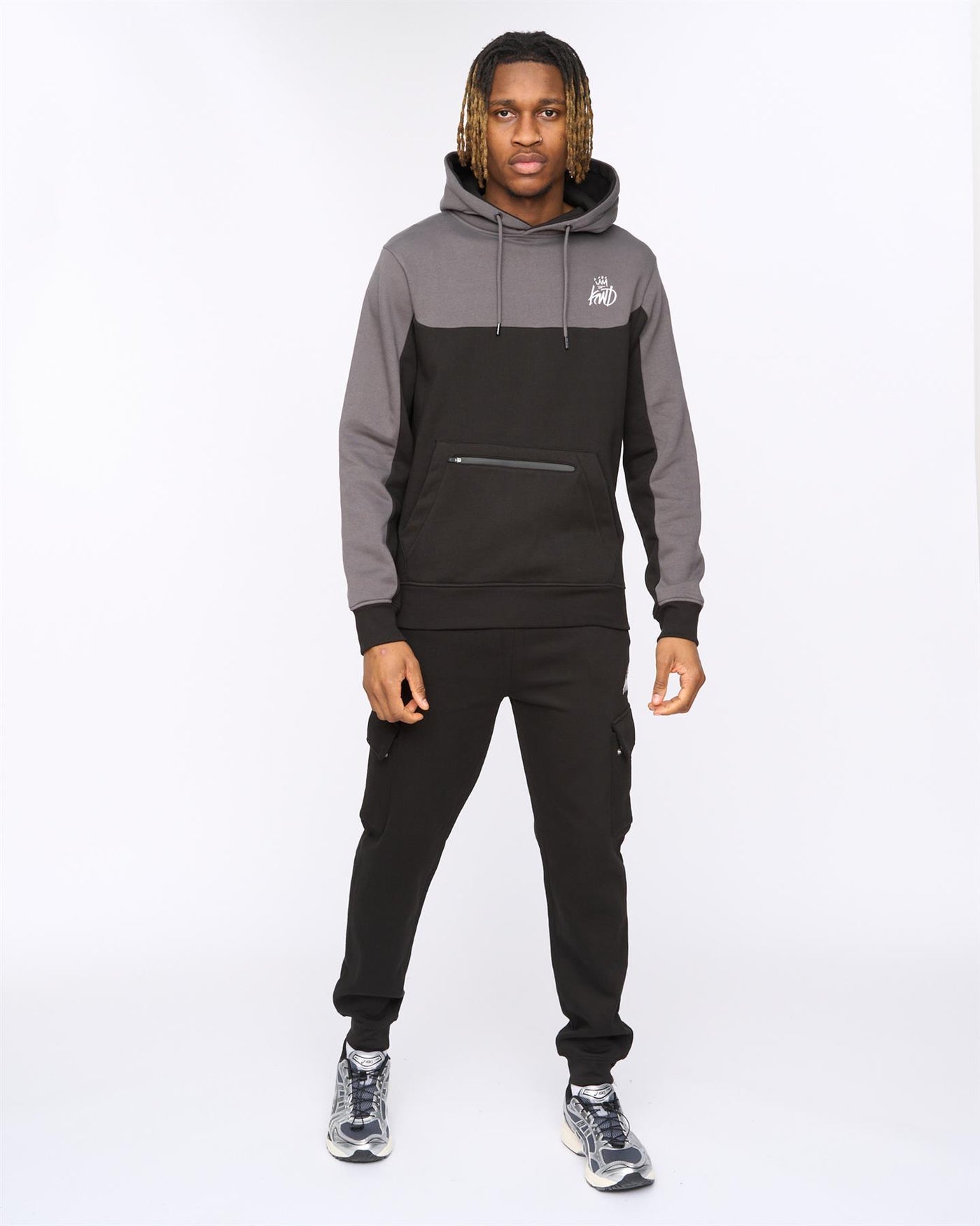 Mens Techy Hoodie Black/Asphalt