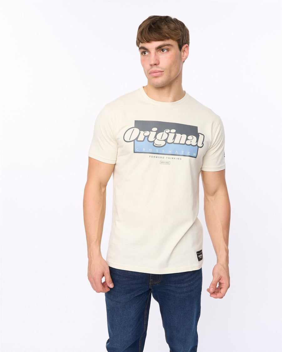 Mens Chevin T-Shirt Off White