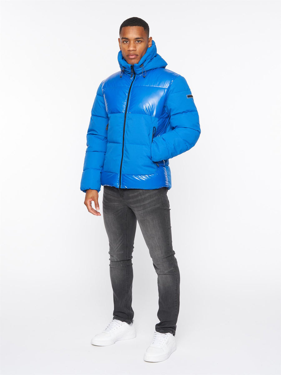 Mens Montaro Short Puffer Jacket Lapis Blue