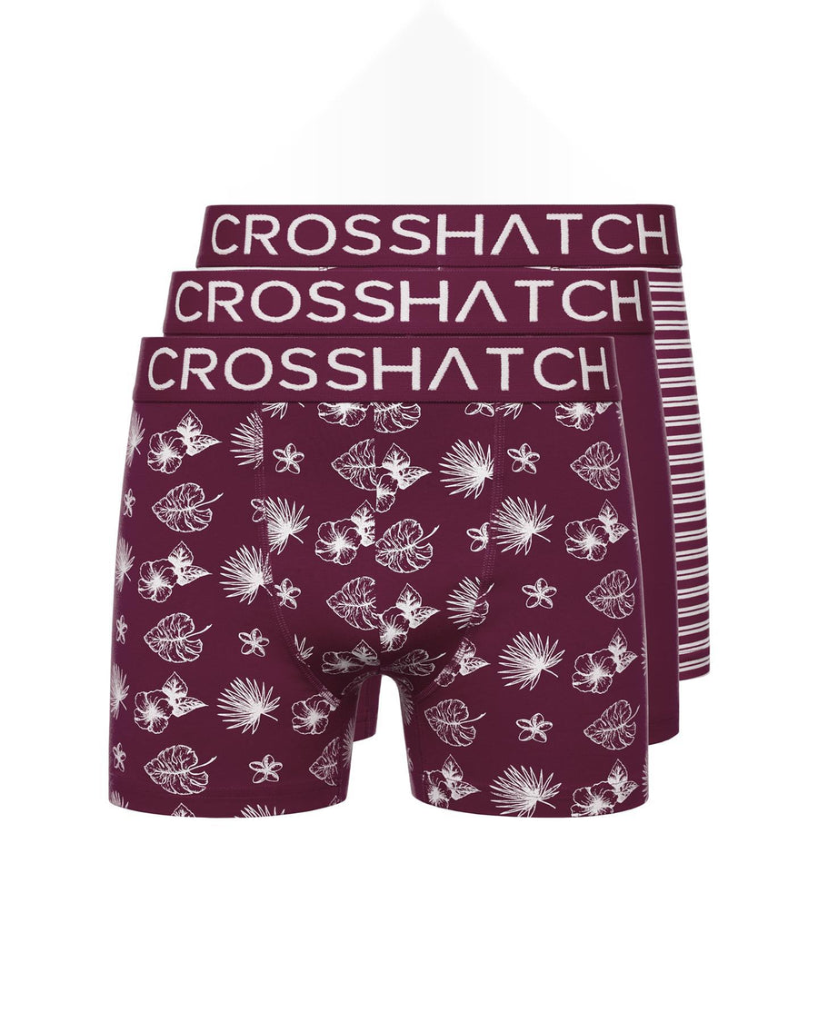 Mens Hovland Boxers 3pk Prune