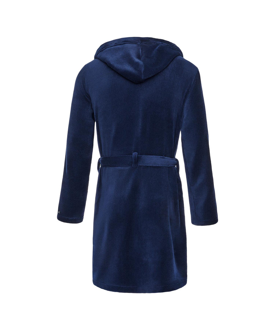 Backdraw Hooded Robe Navy