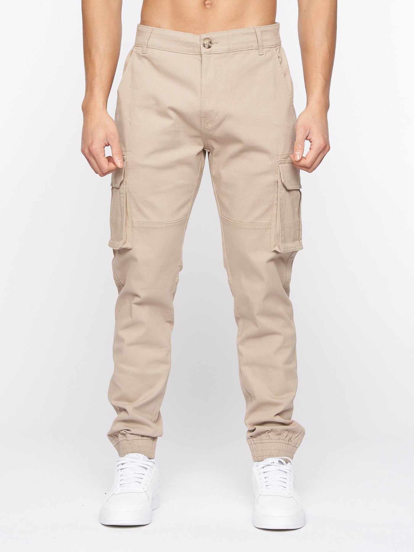 Mens Frentons Cargo Pants Stone