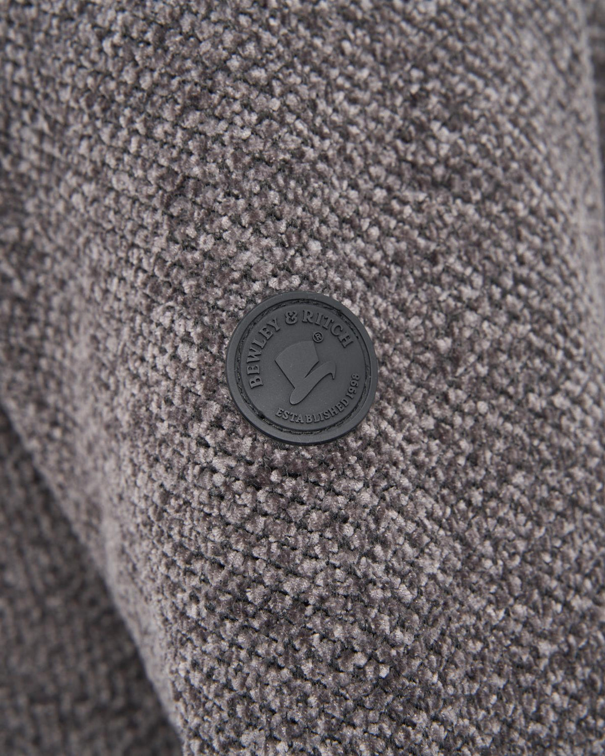Hayton Funnel Neck 1/4 Zip Sweater Mid Grey