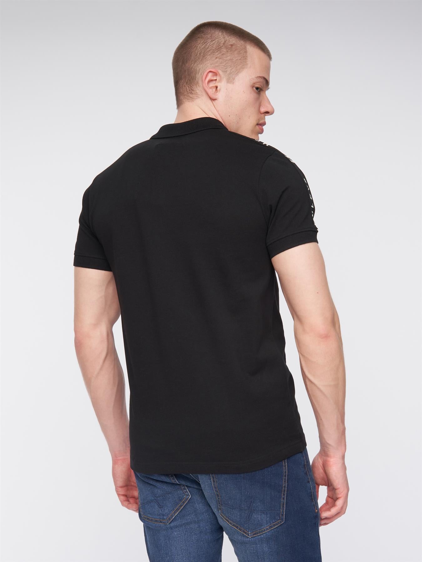 Mens Tapehen Polo Black
