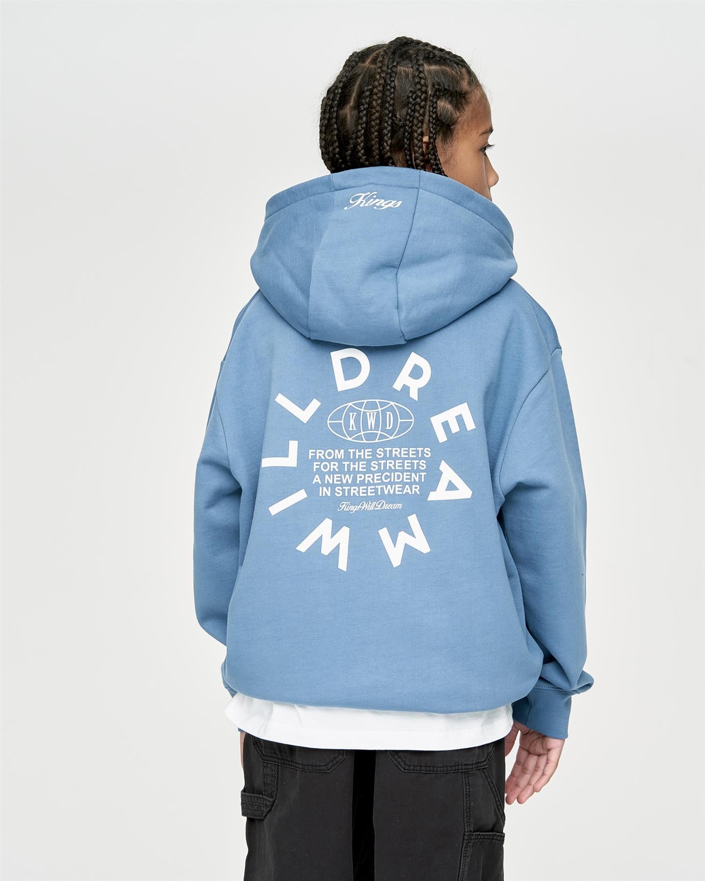 Kids Boys Studio Globalise Hoodie Blue