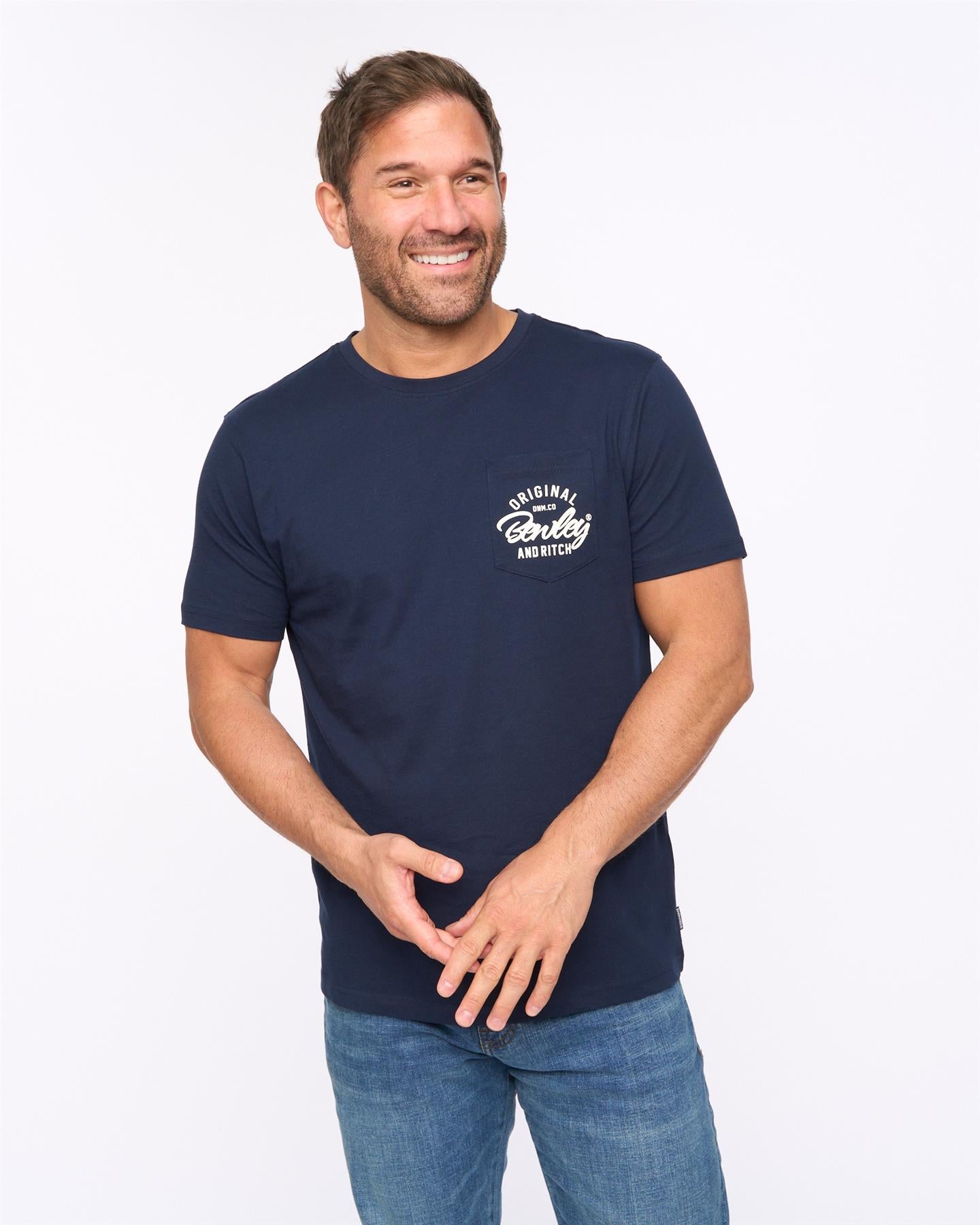 Mens Milestan T-Shirt Navy