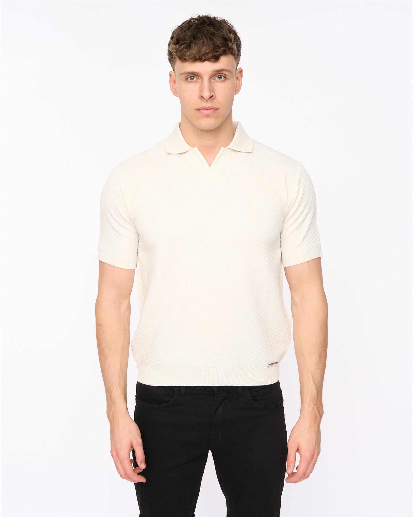 Mens Morwin Polo Light Stone