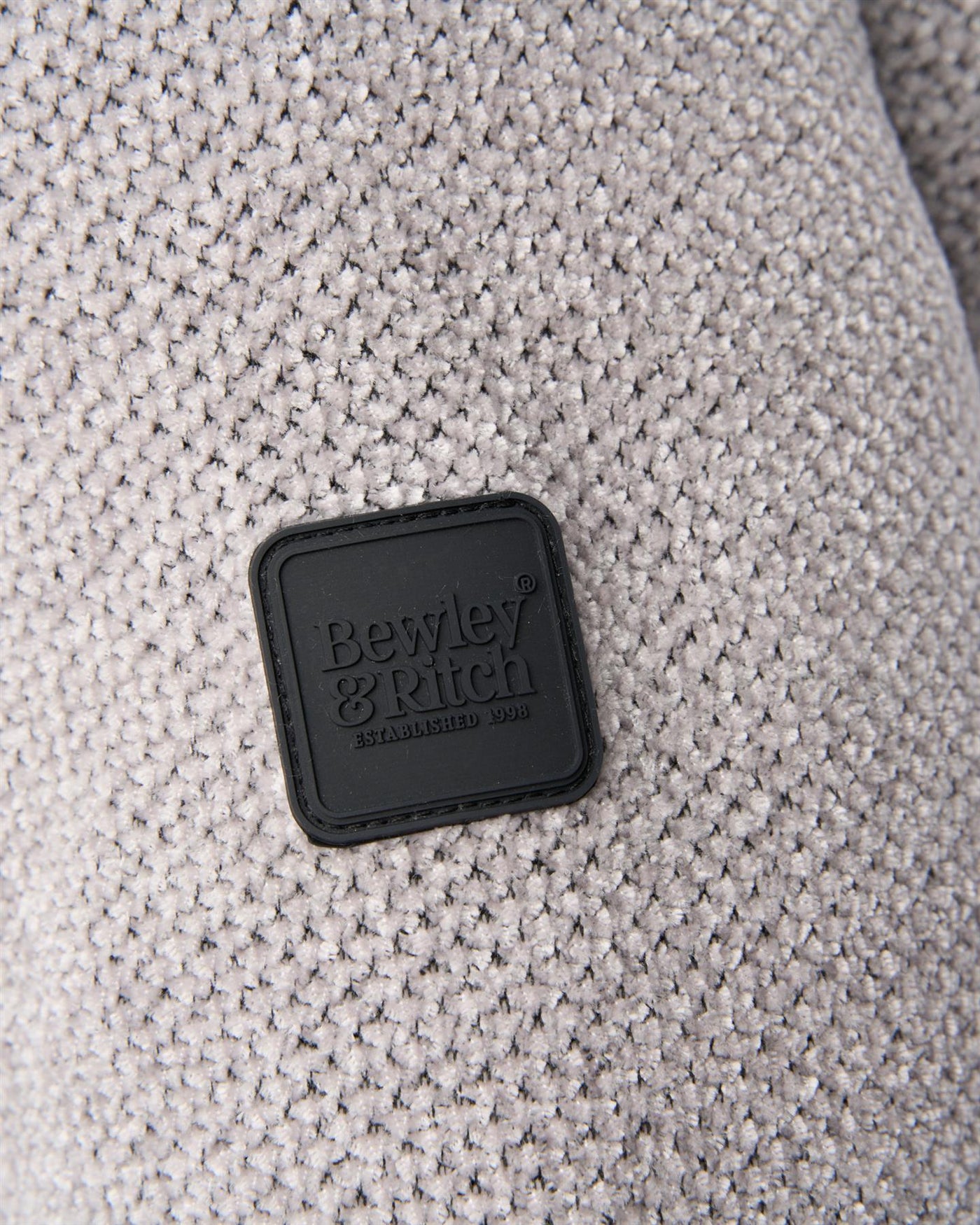 Harewood Chenille 1/4 Zip Jumper Light Grey