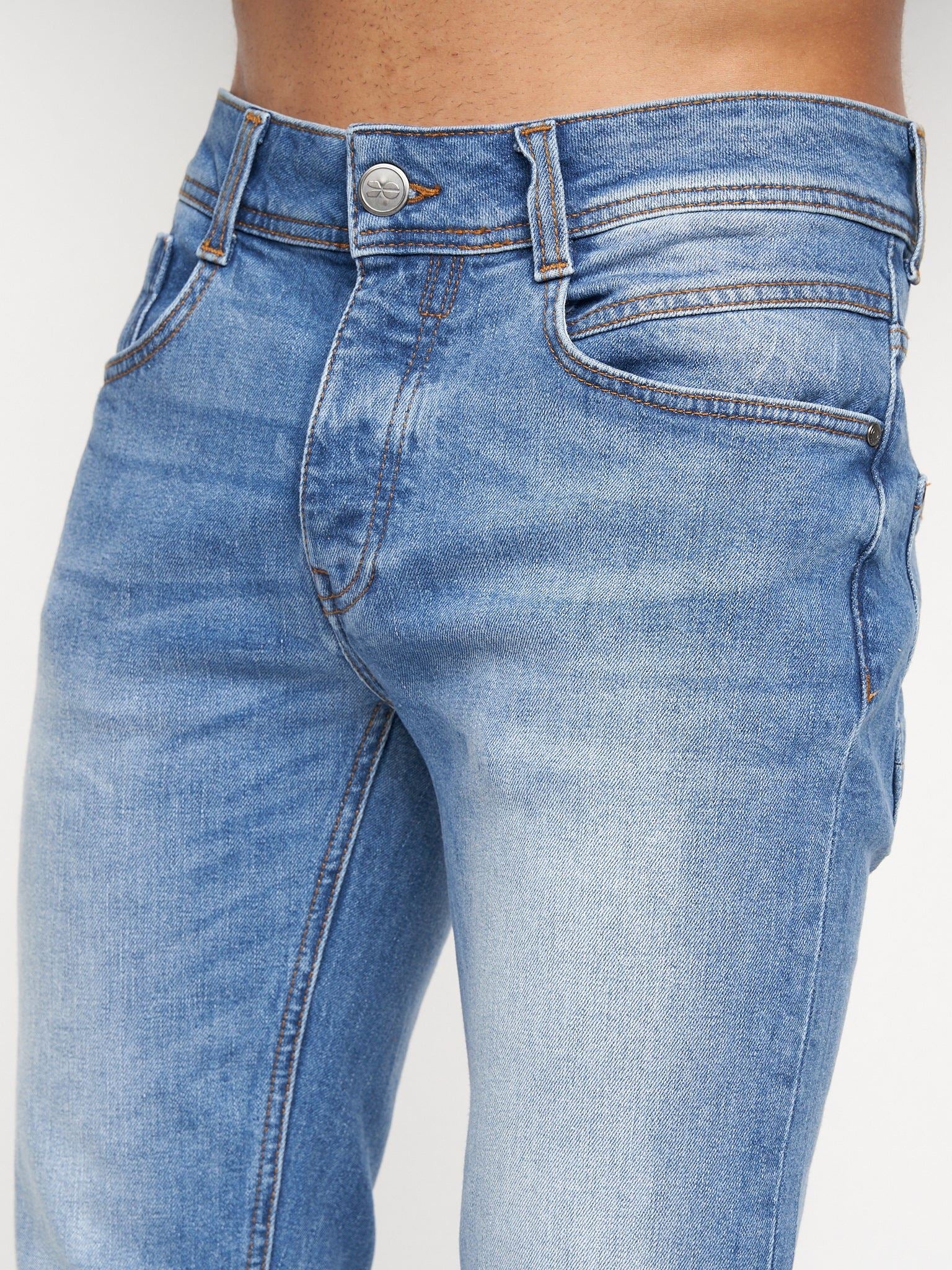 Sheldons Slim Fit Jeans Light Wash