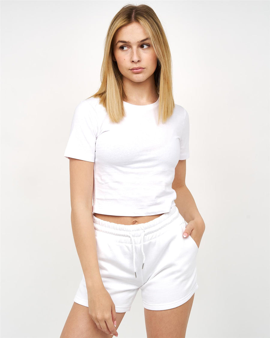 Womens Tilly Crop T-Shirt White