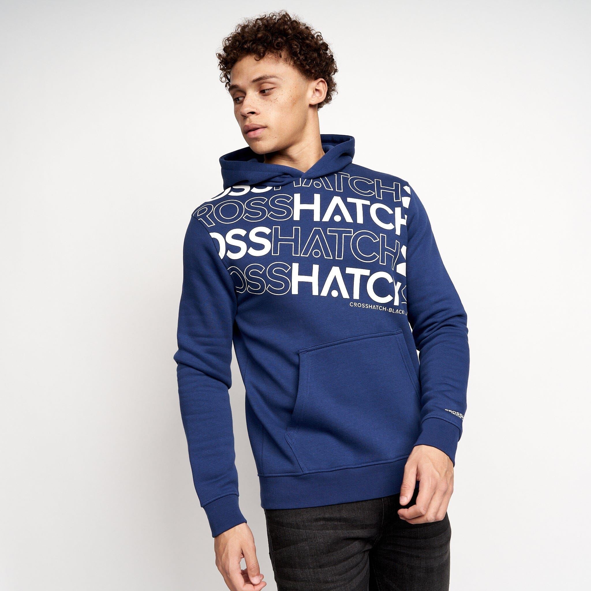 Mens Hensal Hoodie 2pk Navy/White