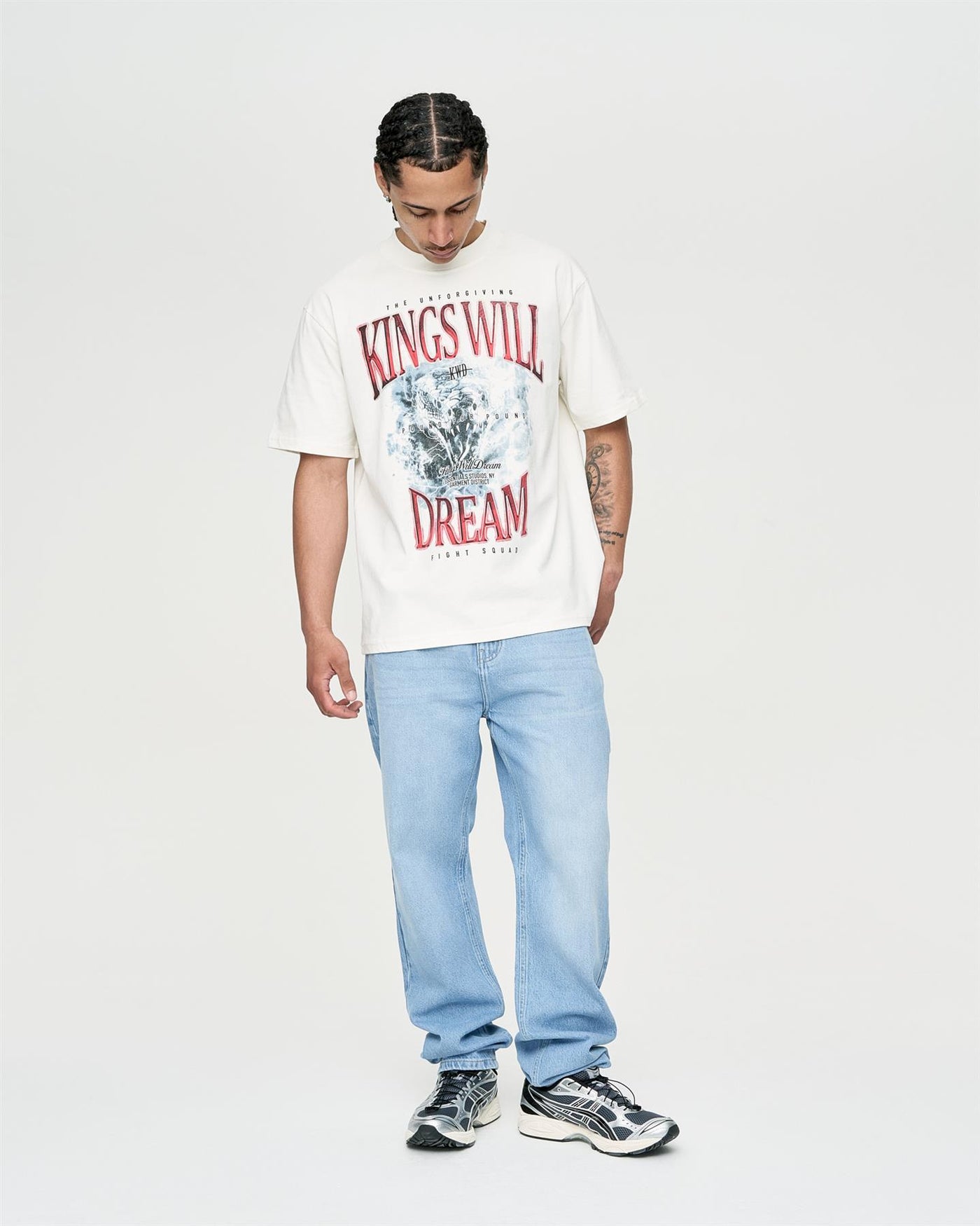 Mens Studio Snake Eyes T-Shirt Off White