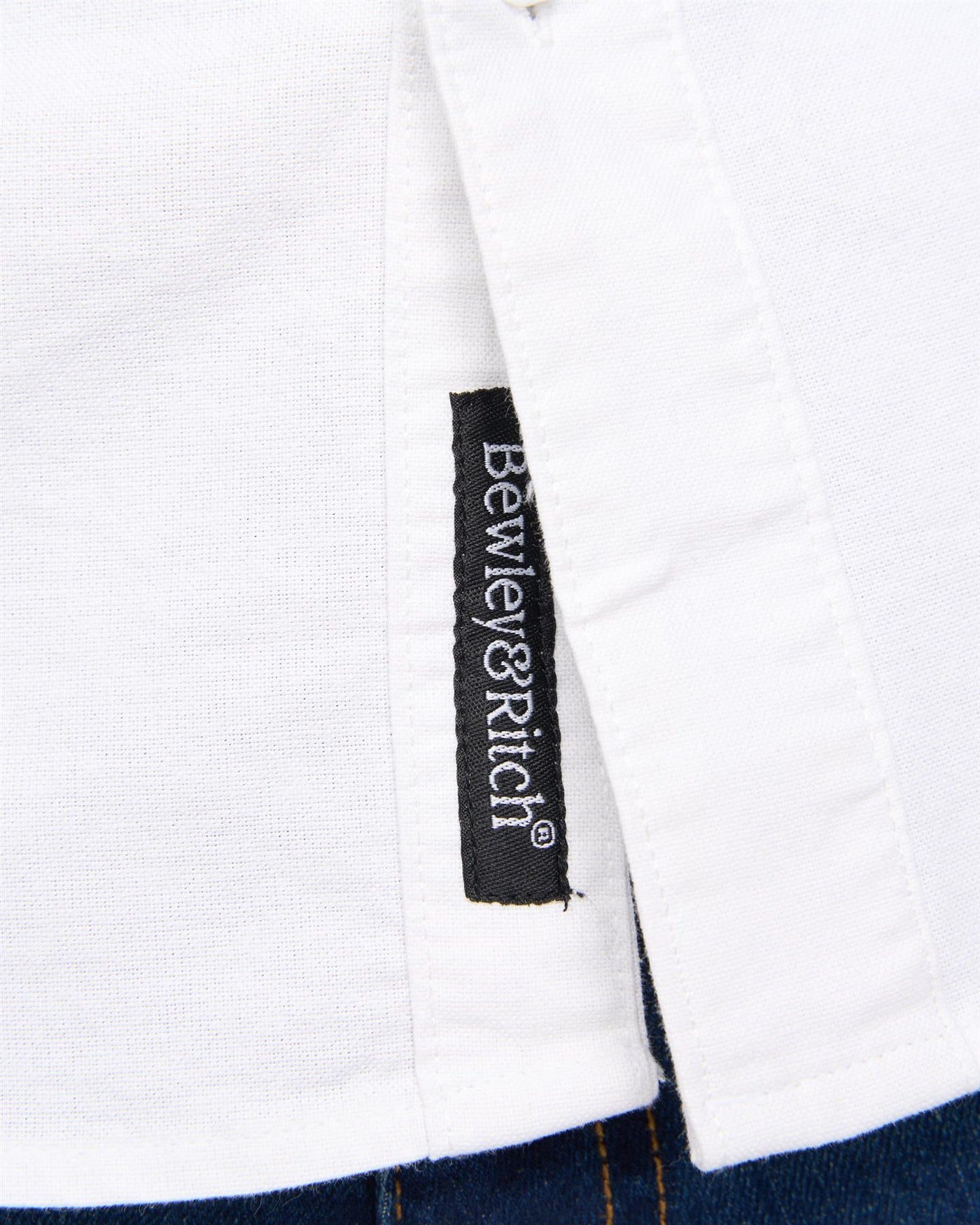 Mens Chatmen Slim Fit Oxford Shirt White