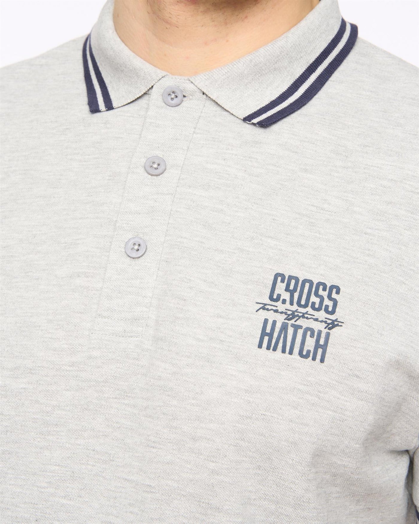 Mens Changra Polo Grey Marl