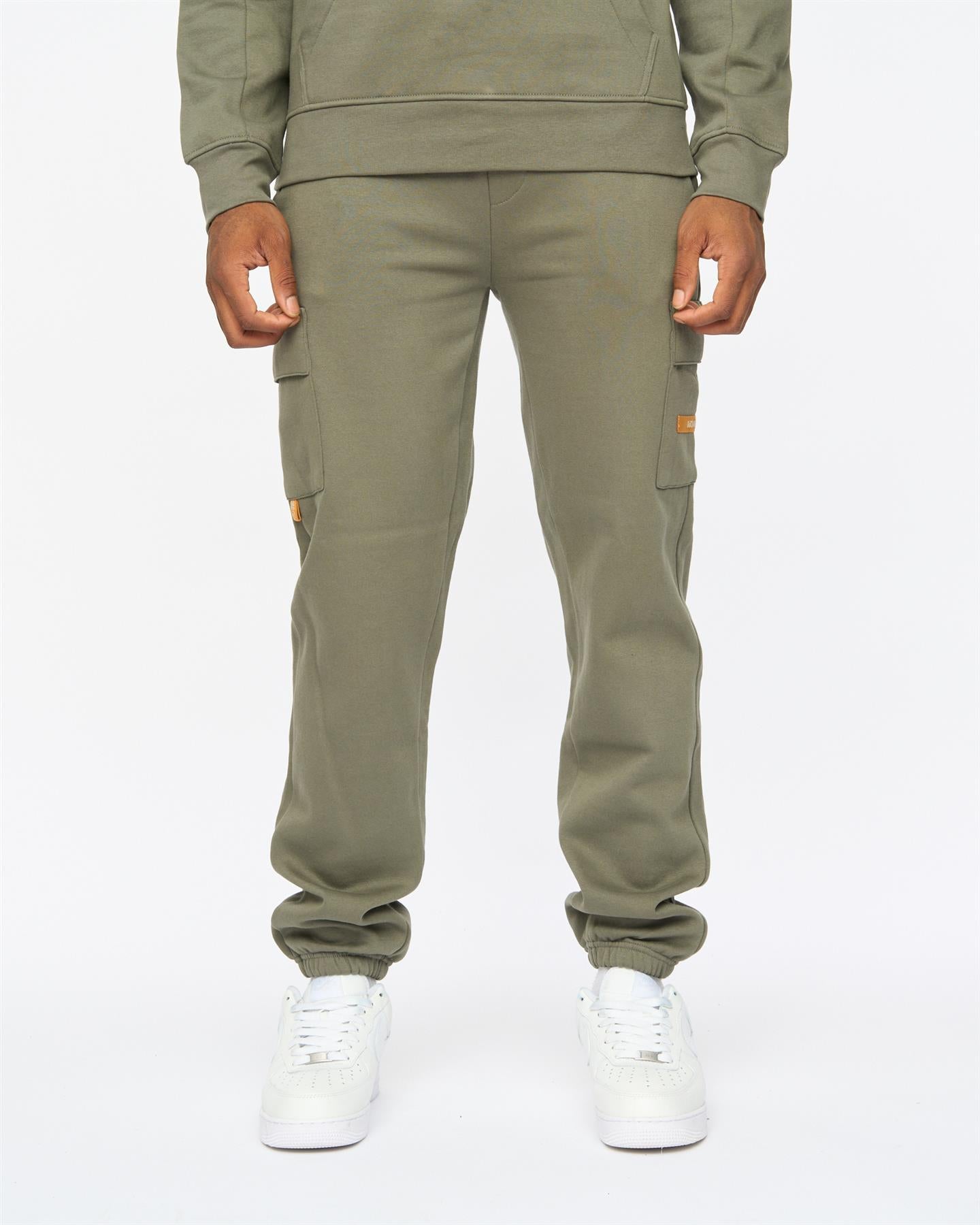 Mens Adamsberg Hoodie & Joggers Set Dark Olive