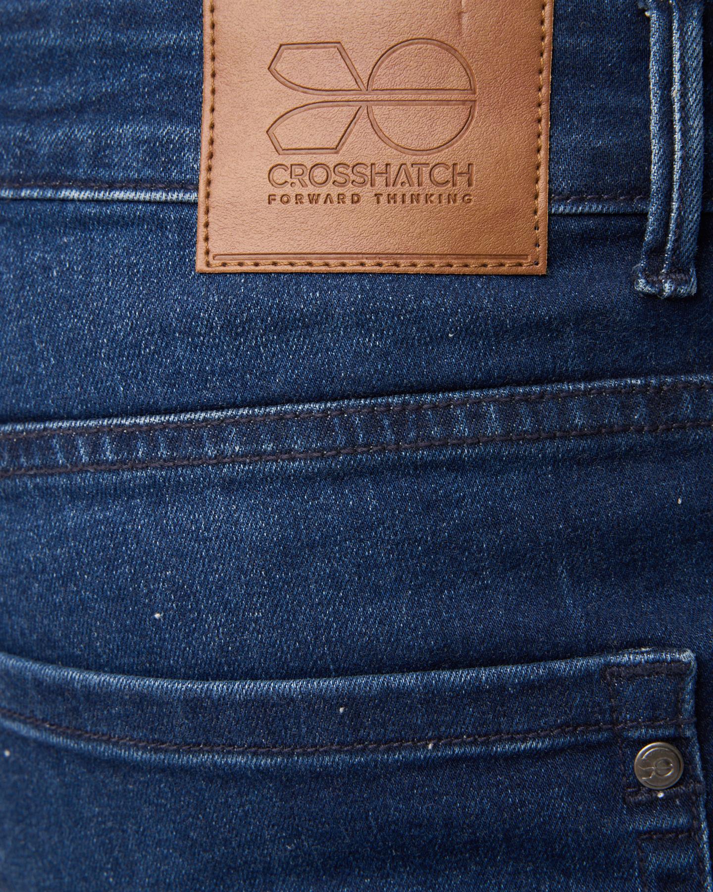 Mens Svelte Slim Fit Stretch Jeans Dark Wash