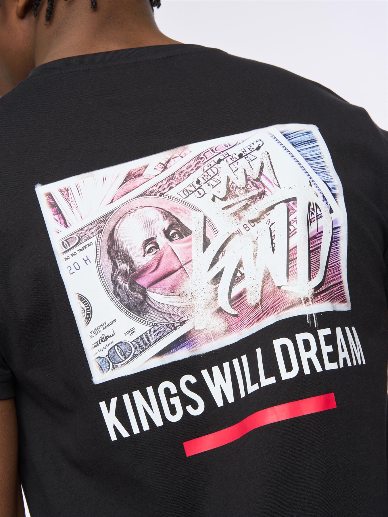 Mens Dollar Bills T-Shirt Black