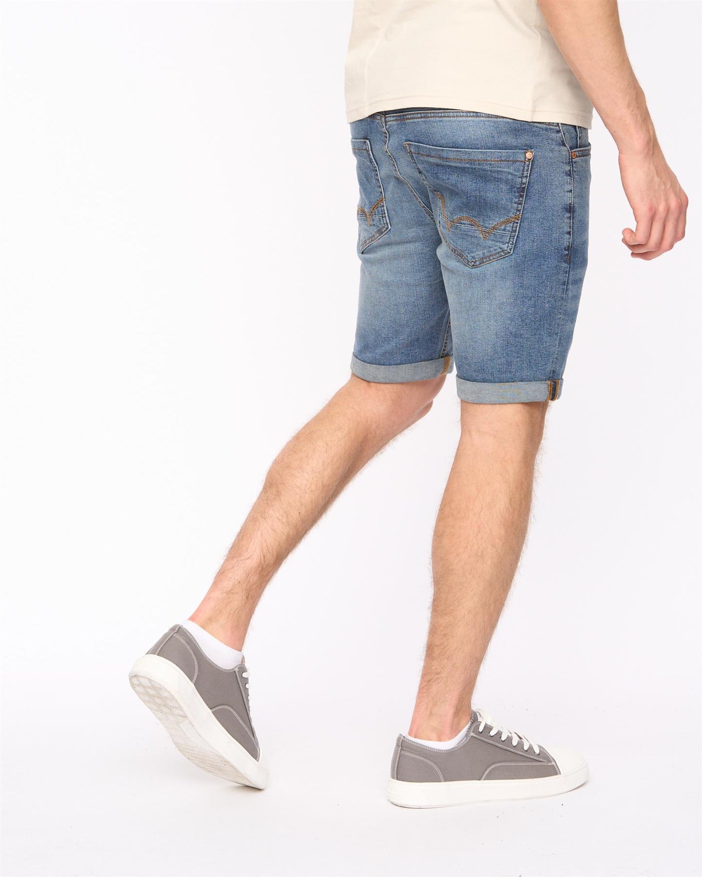 Duck and Cover Mens Zeki Shorts Stone Wash
