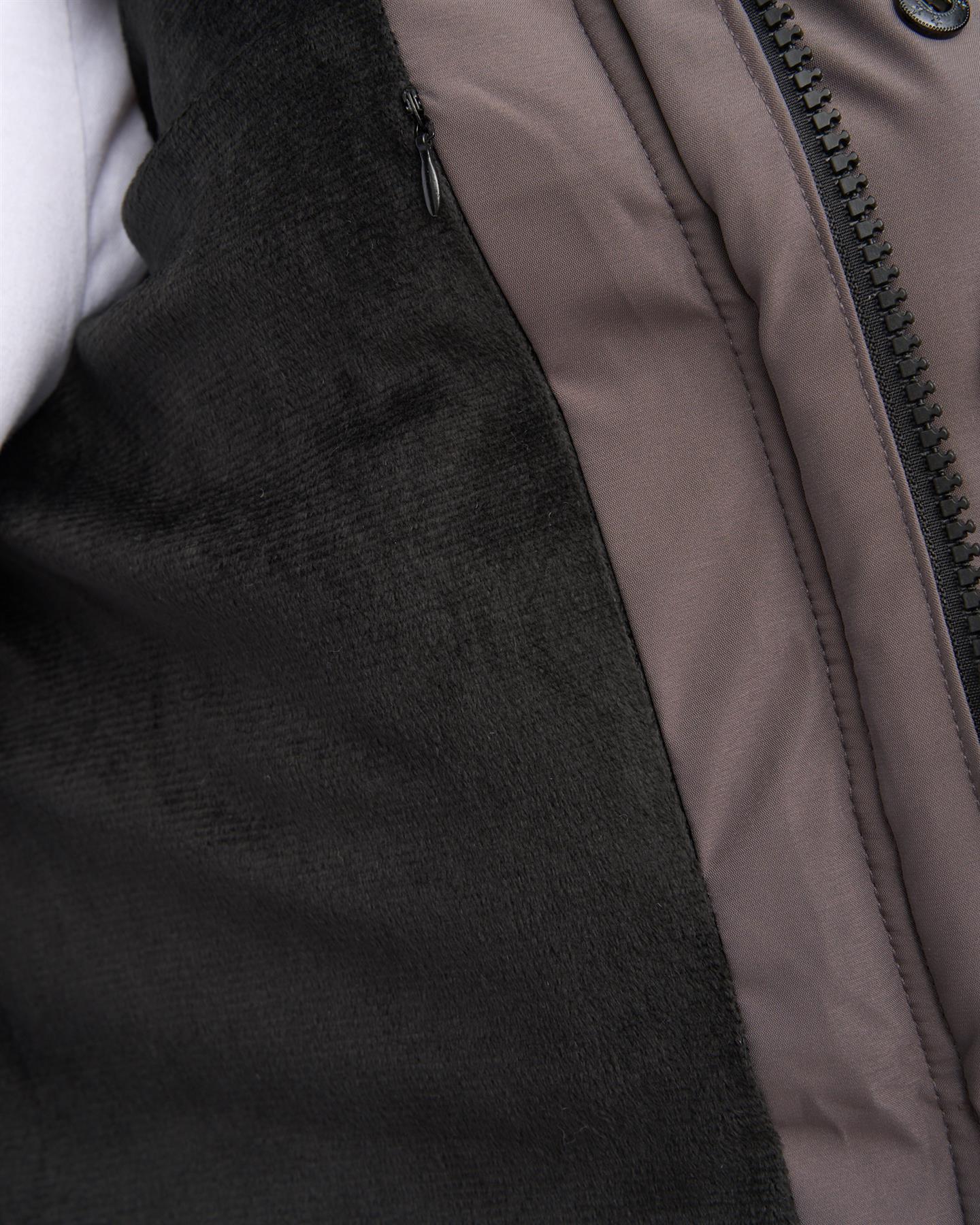 Northbrook Mid Length Parka Dark Taupe