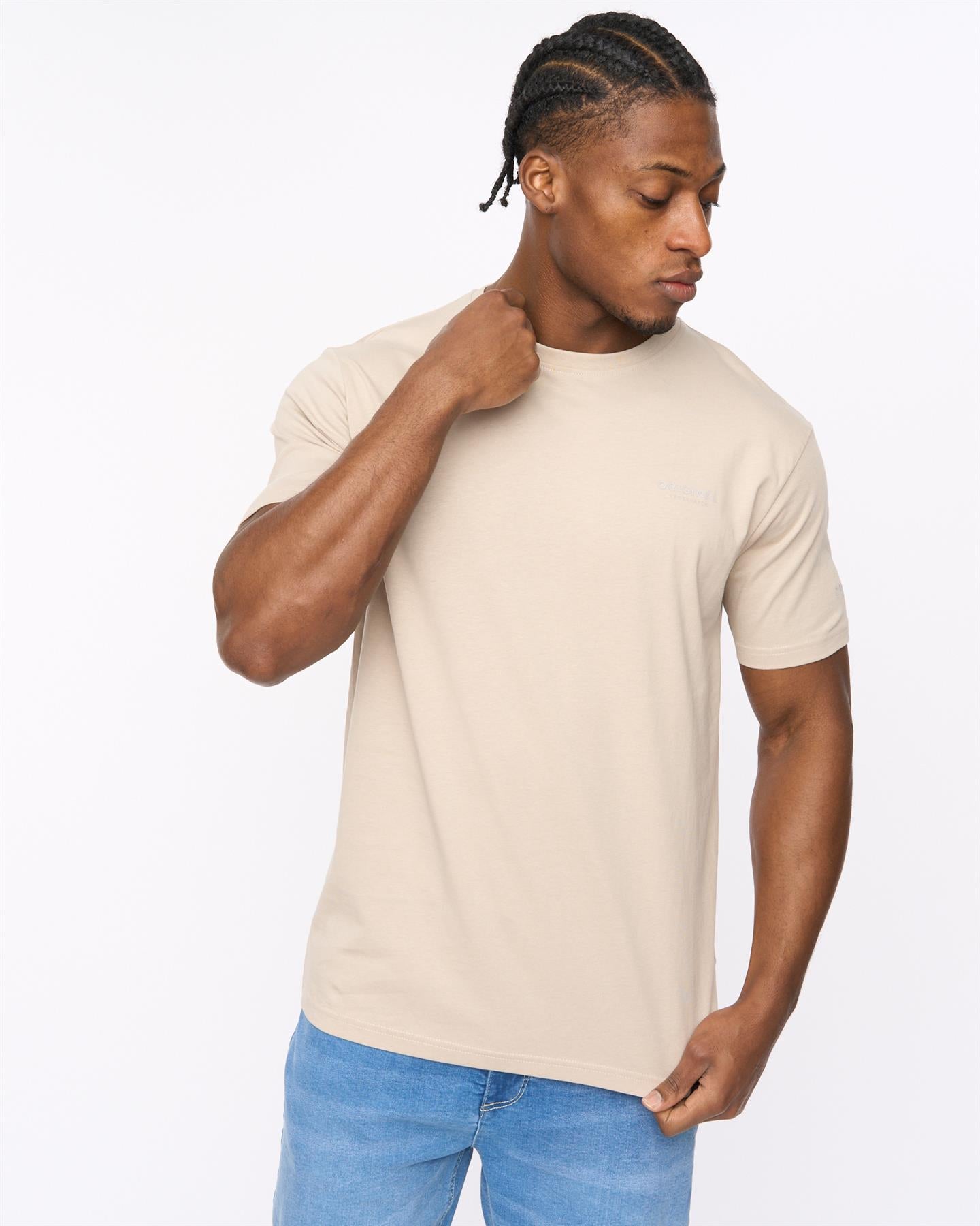 Mens Allmoore T-Shirt Light Stone