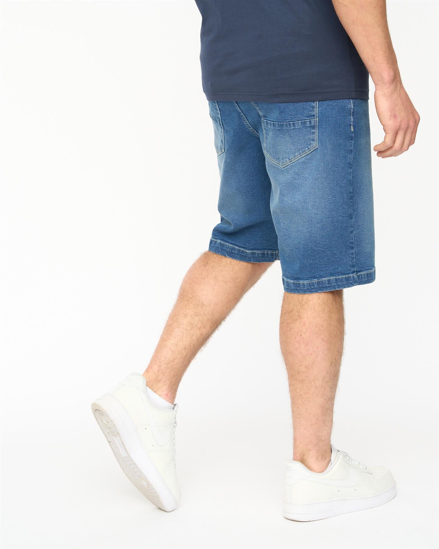 Mens Kamaline Denim Shorts Mid Wash