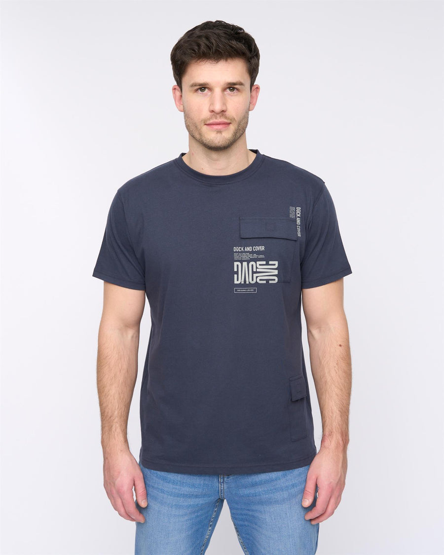 Mens Trentflax T-Shirt Dark Navy