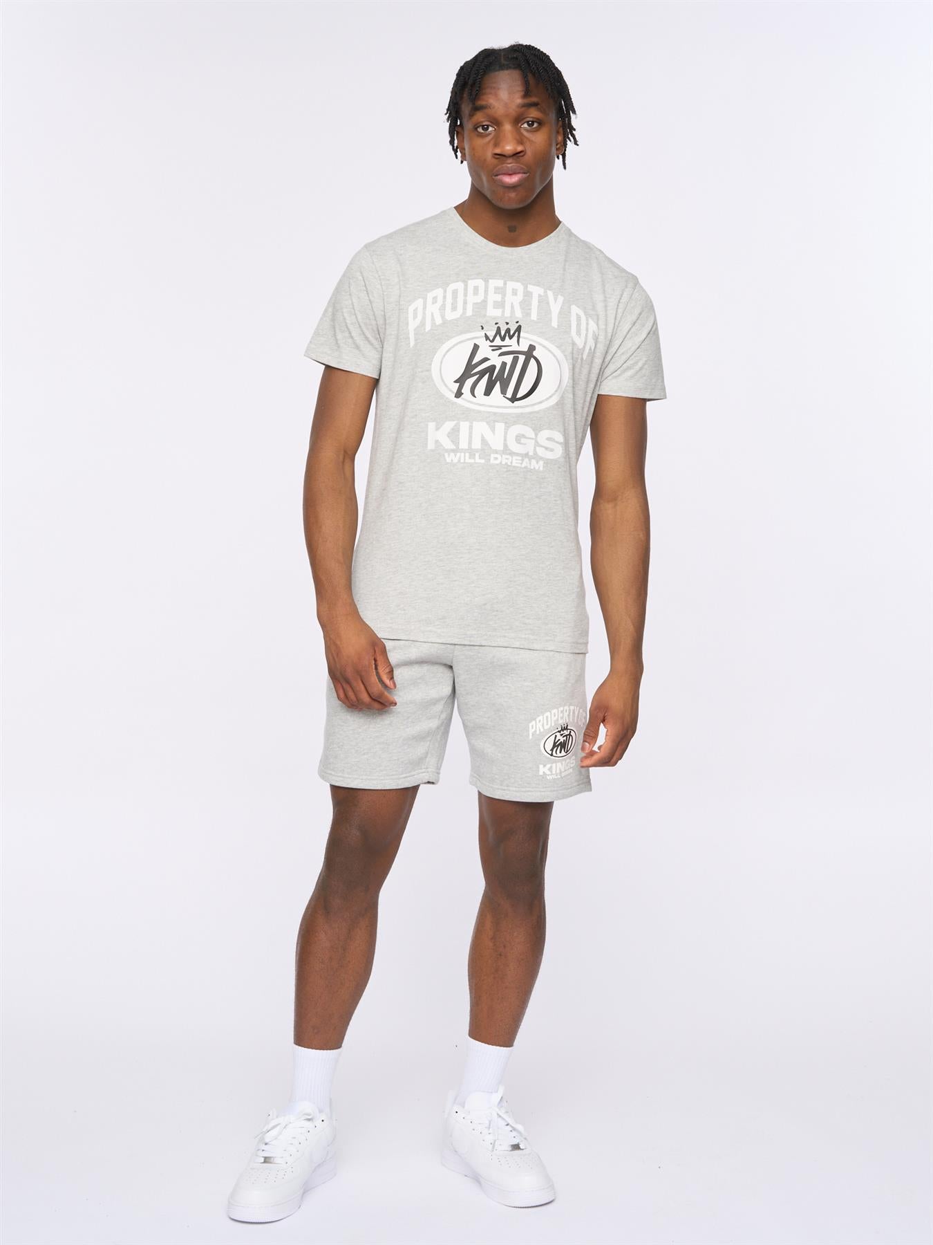 Mens Prop T-Shirt Grey Marl