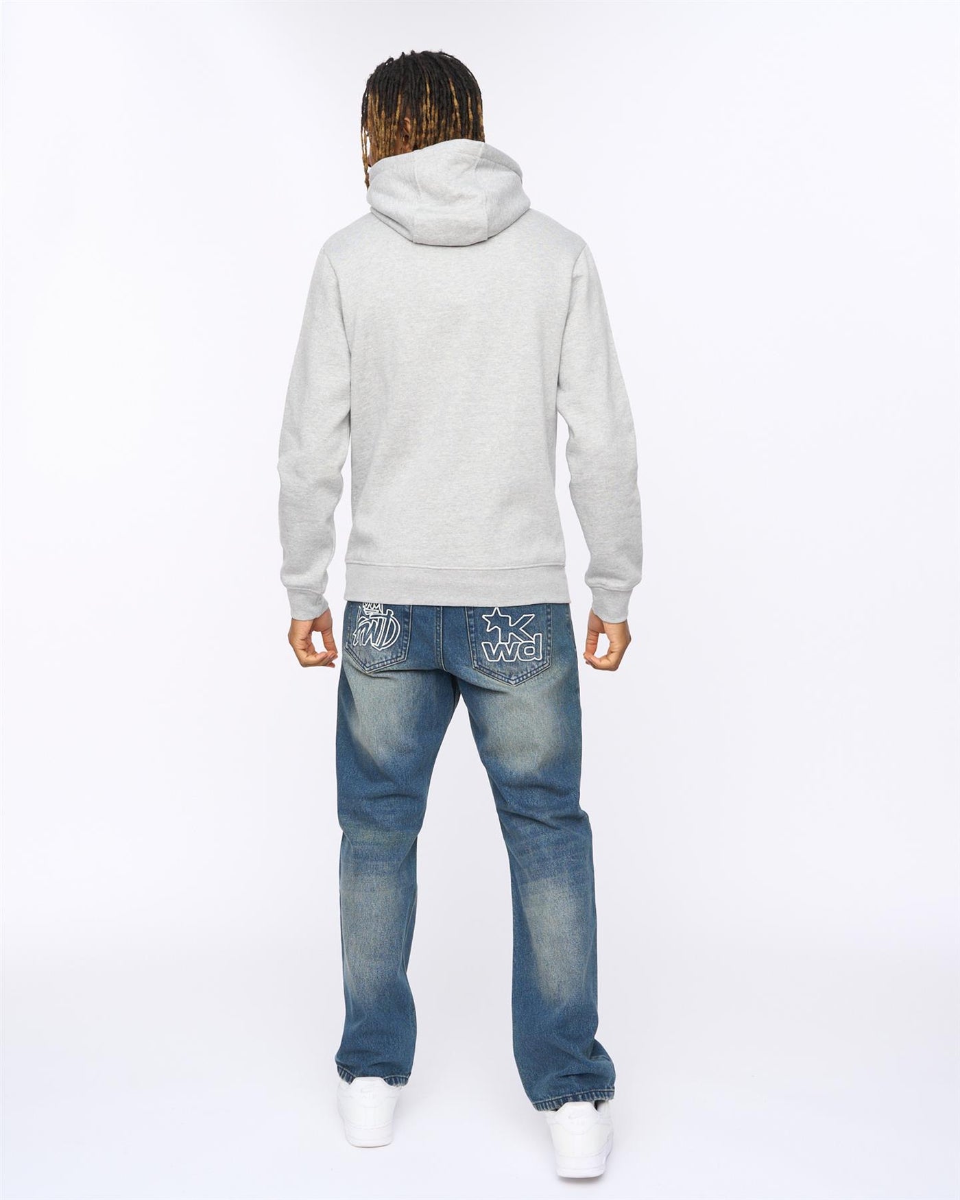 Mens Bilkie Hoodie Grey Marl
