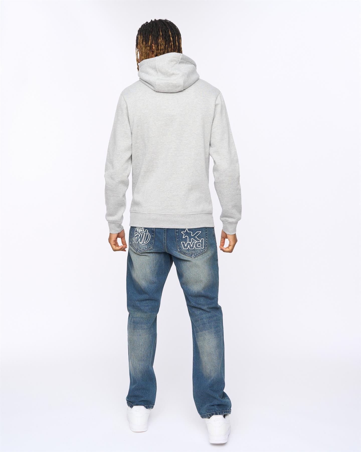 Mens Bilkie Hoodie Grey Marl