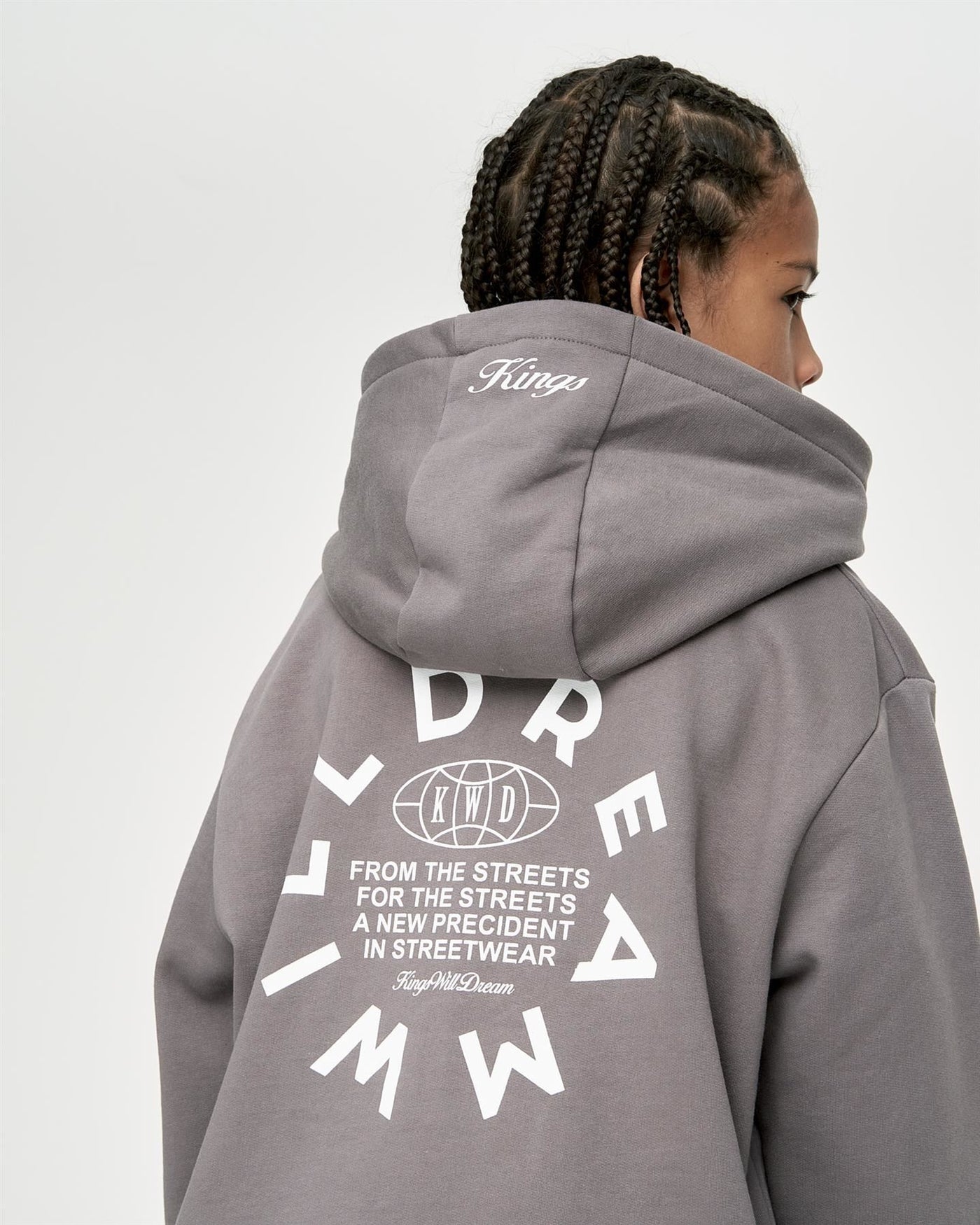 Kids Boys Studio Globalise Hoodie Grey