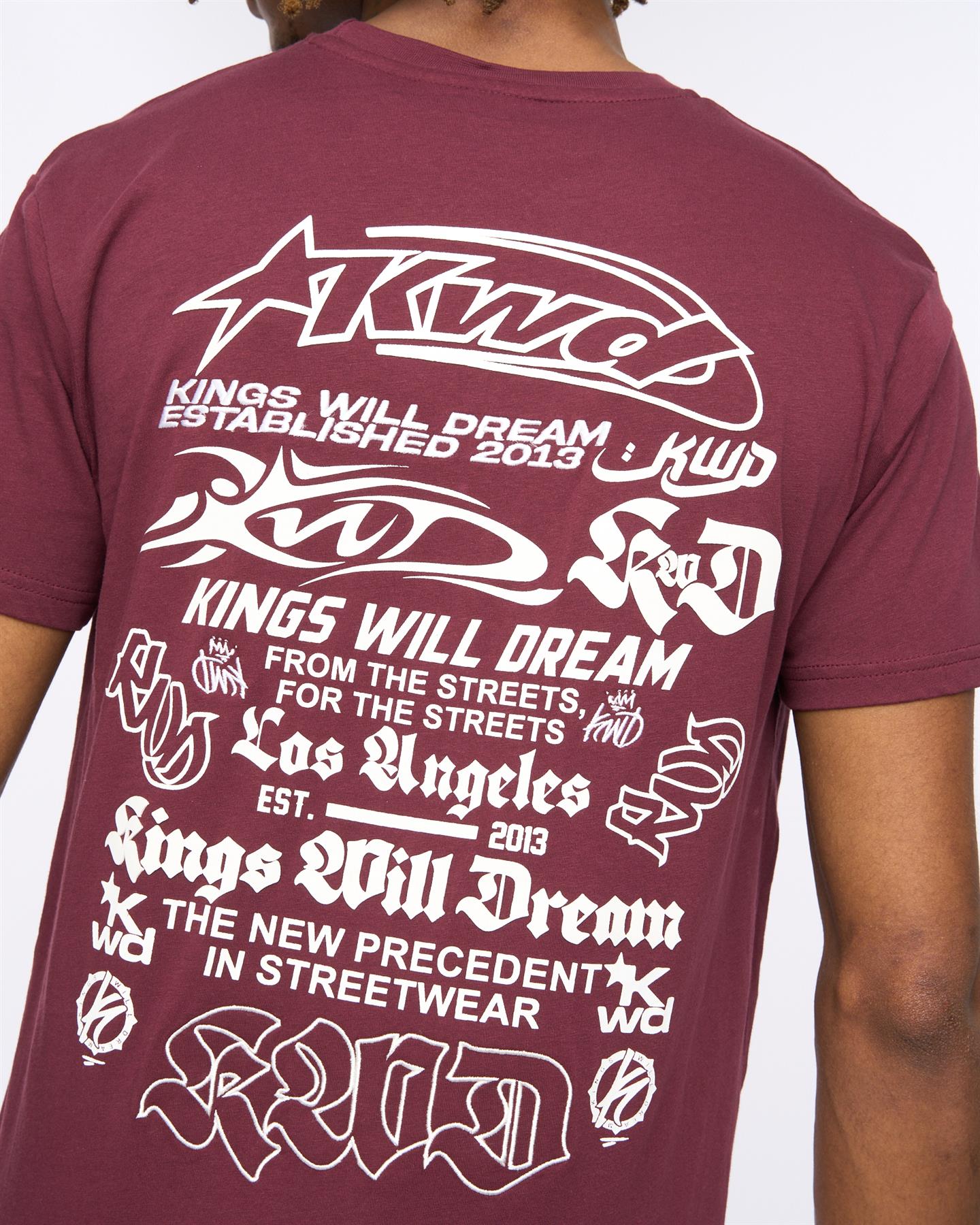 Mens Cartellio T-Shirt Burgundy