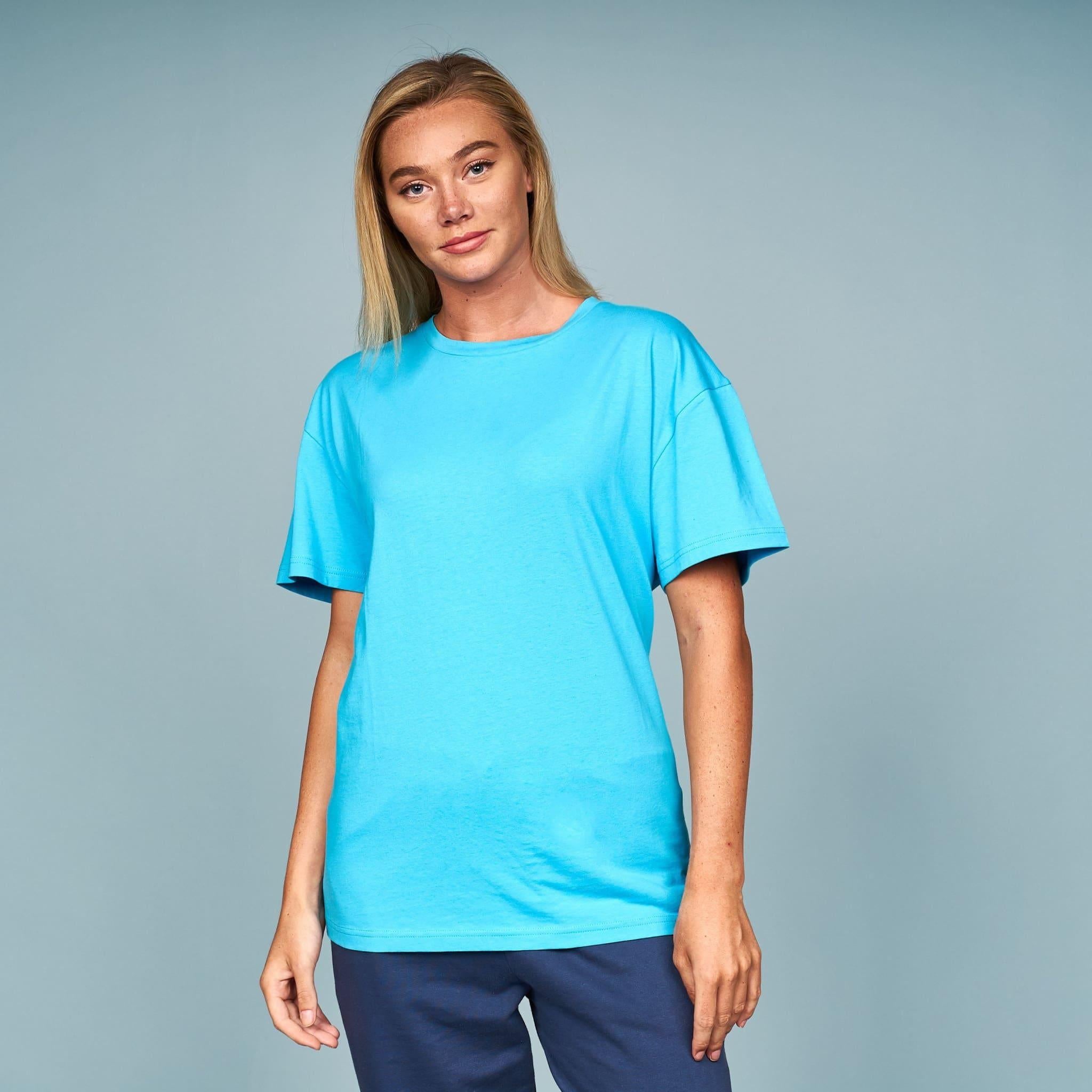 Womens Adalee T-Shirt Cyan