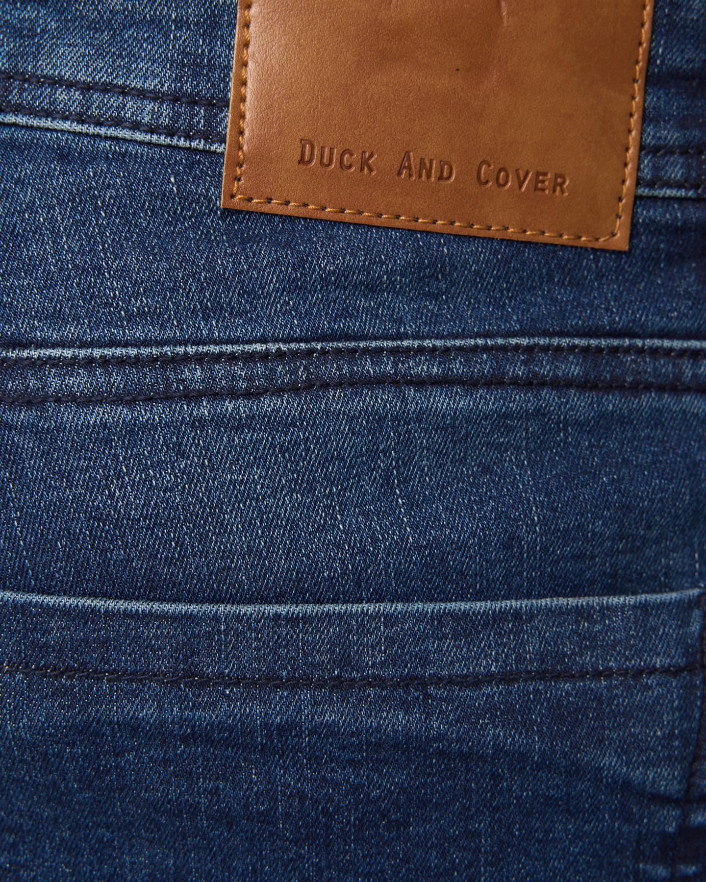Duck and Cover Mens Zeki Shorts Dark Wash