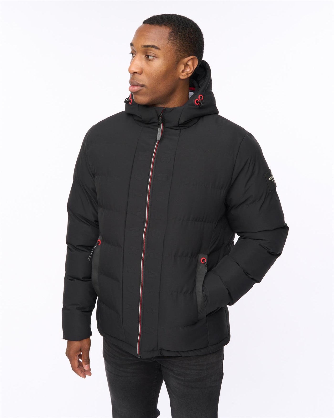 Mens Kampnew Embossed Jacket Black