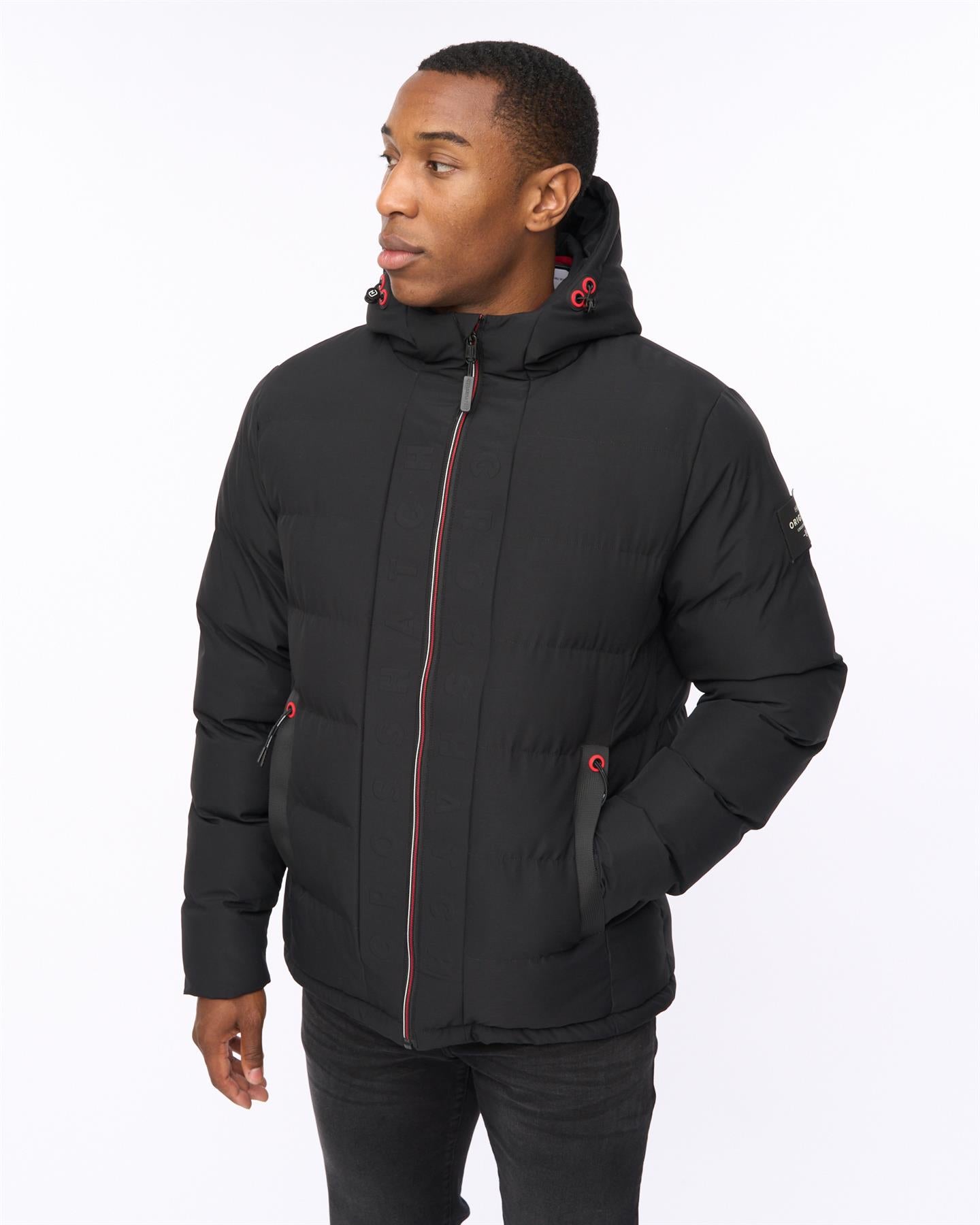 Mens Kampnew Embossed Jacket Black