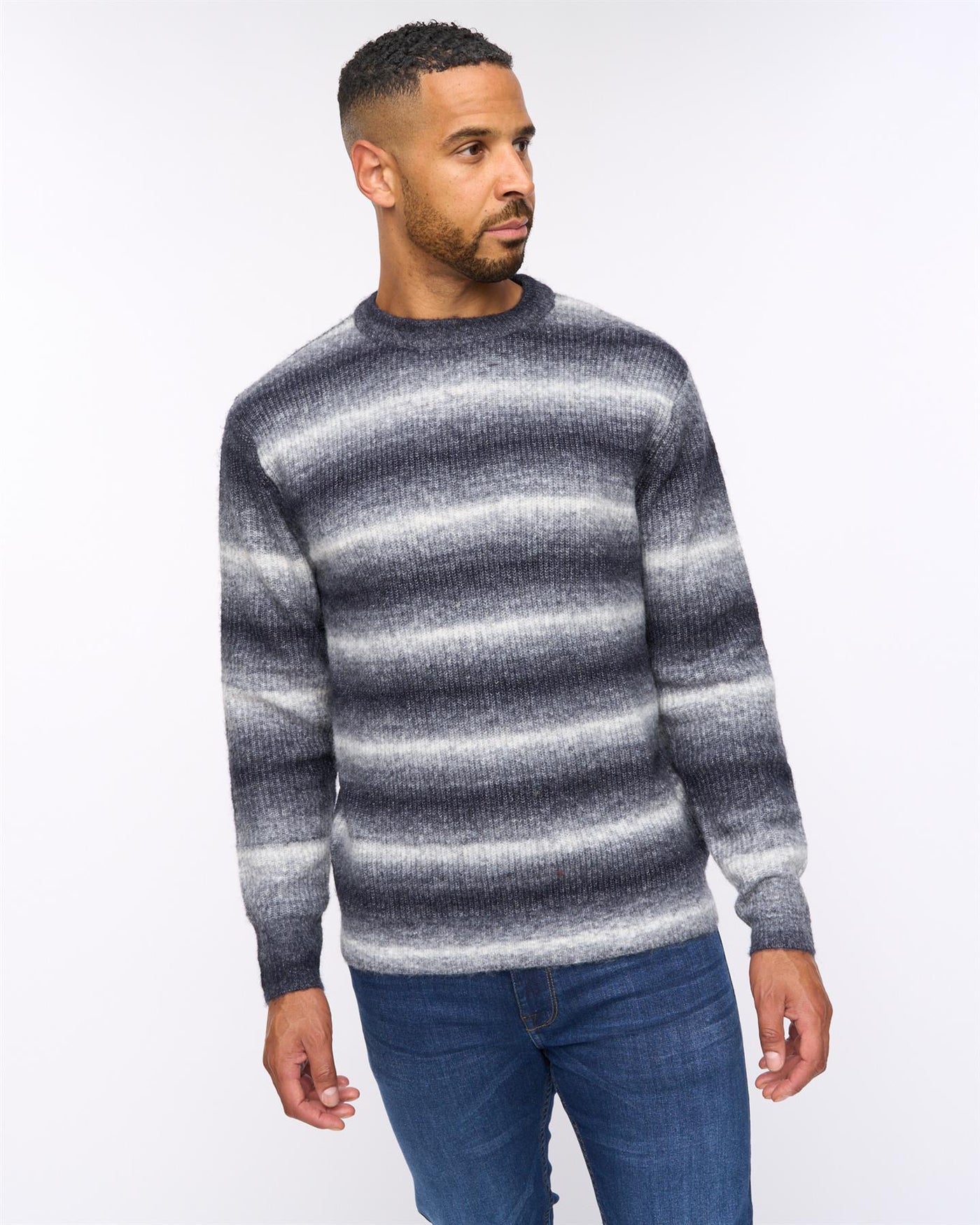 Ormonde Ombre Spacedye Jumper Dark Navy