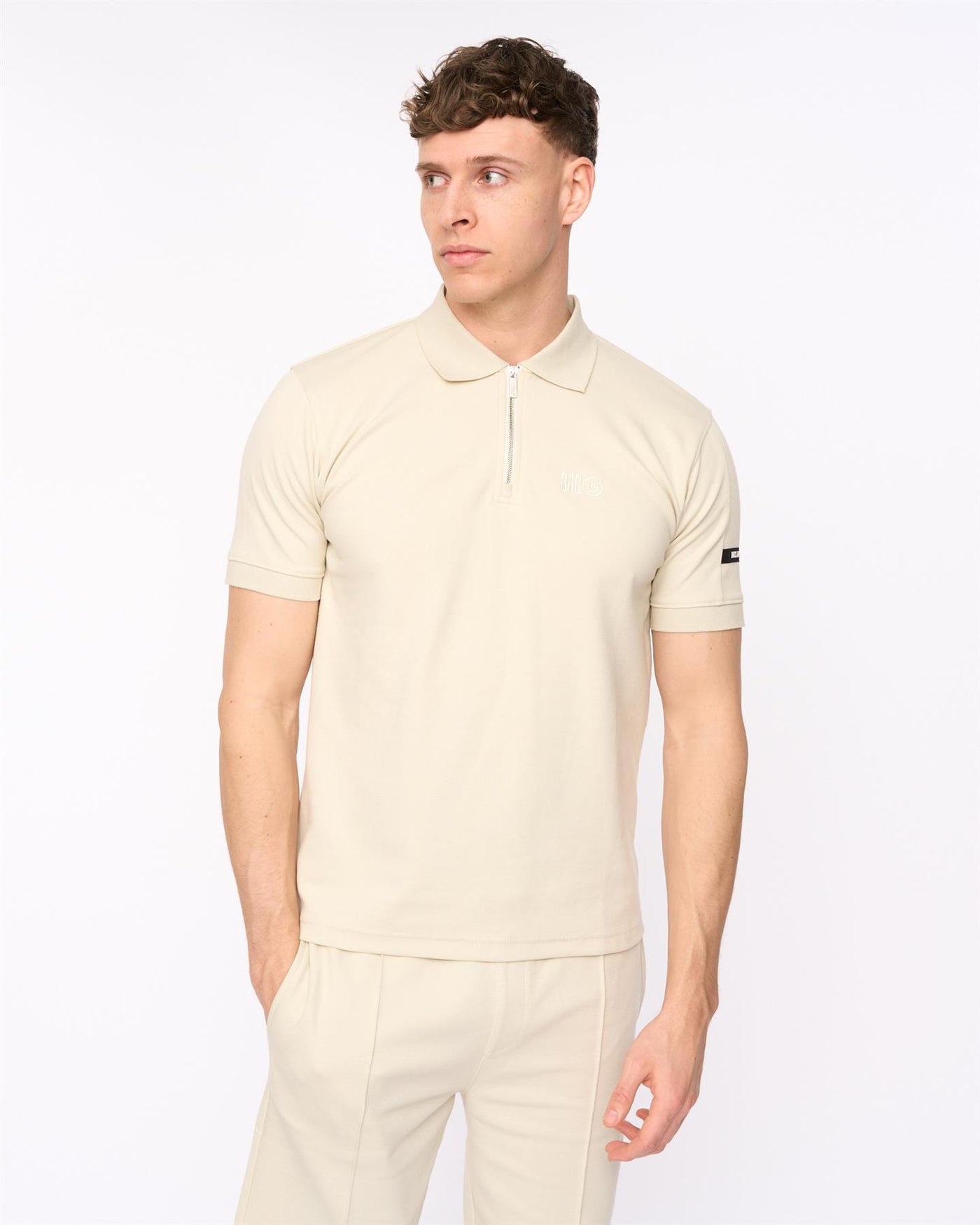 Mens Sherborn Polo Light Stone