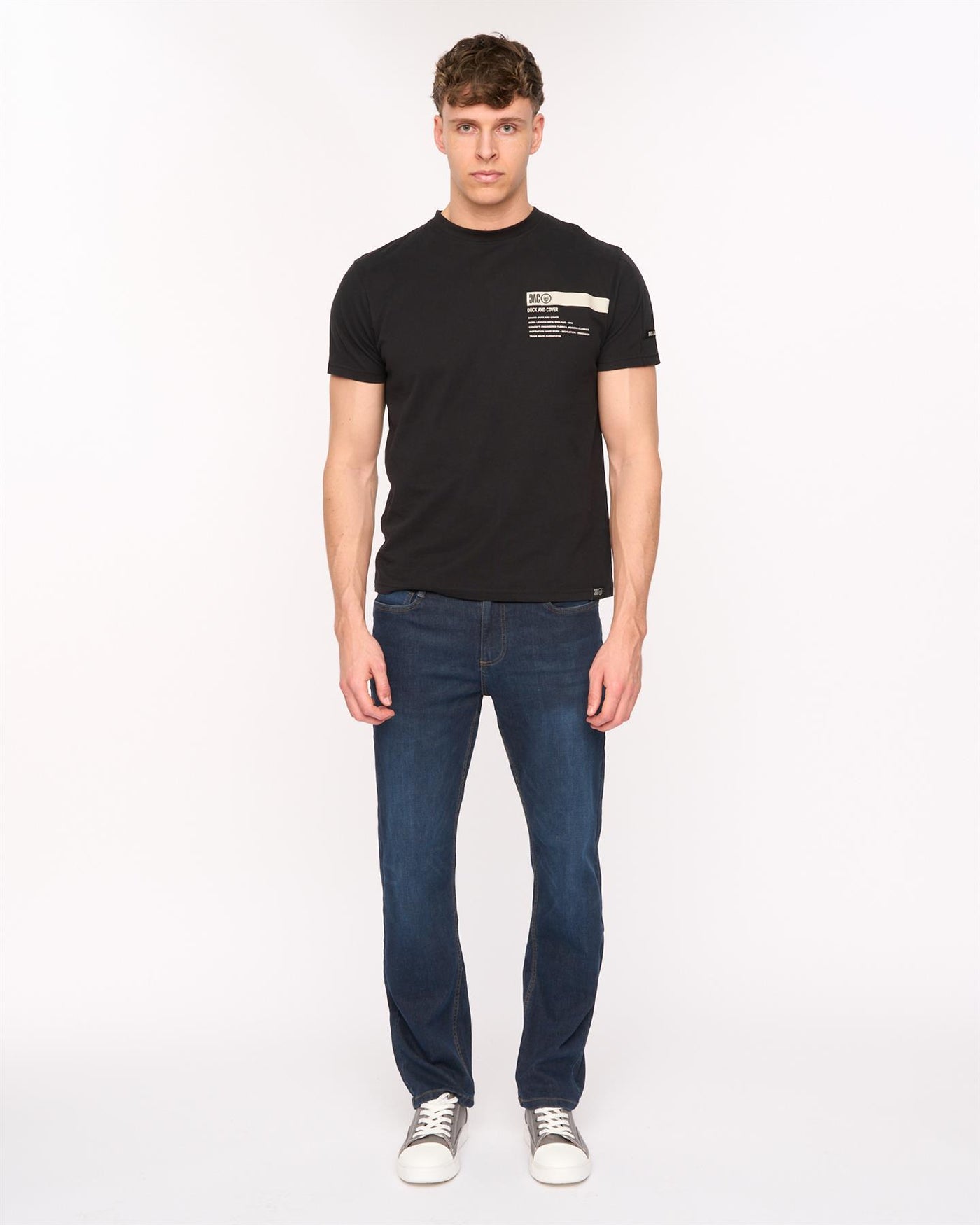 Mens Crestline Straight Leg Jeans Dark Wash