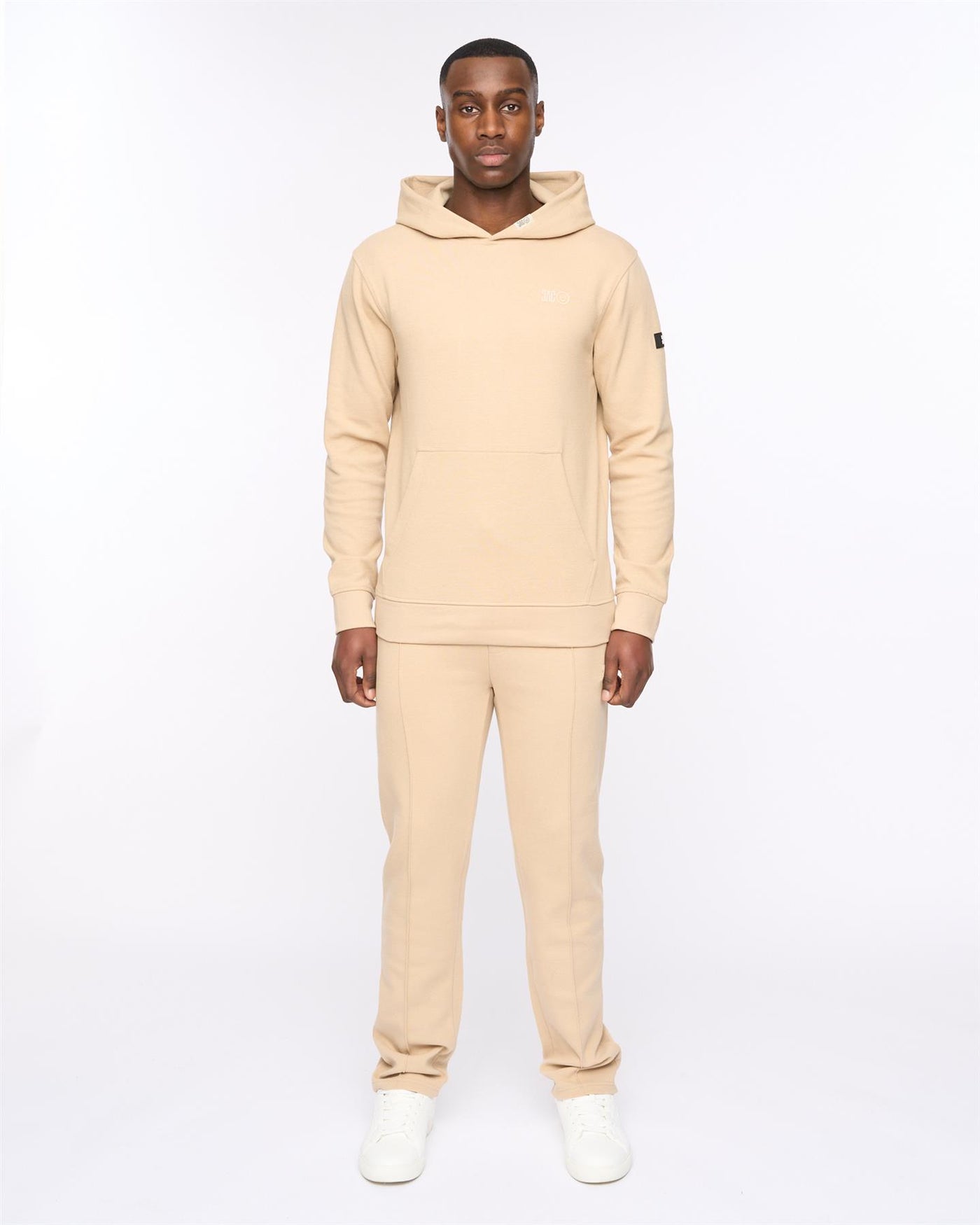 Mens Hannings Hoodie & Joggers Set Stone