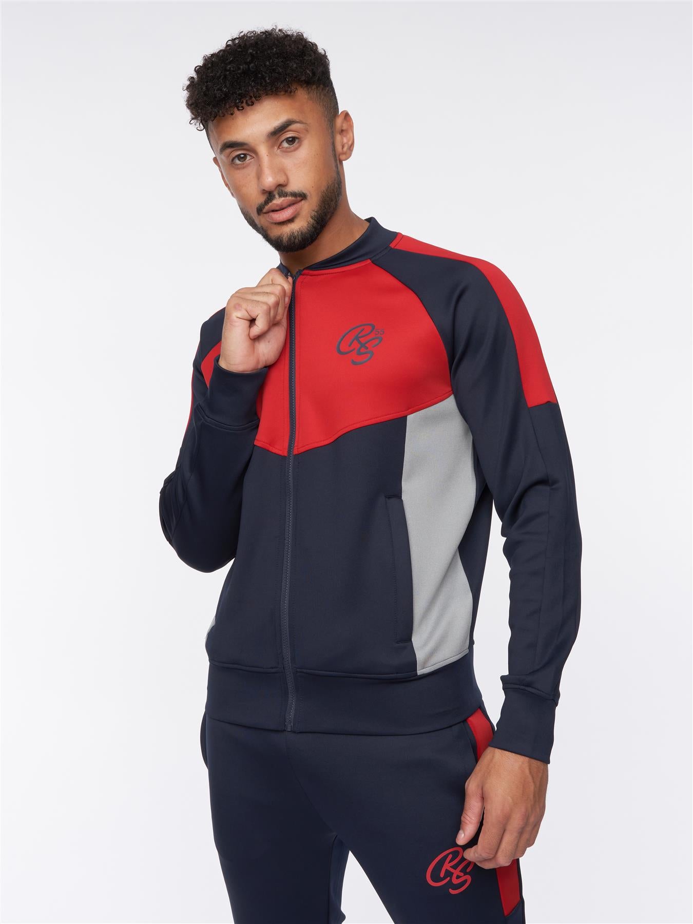 Daxton Tracksuit Navy/Red