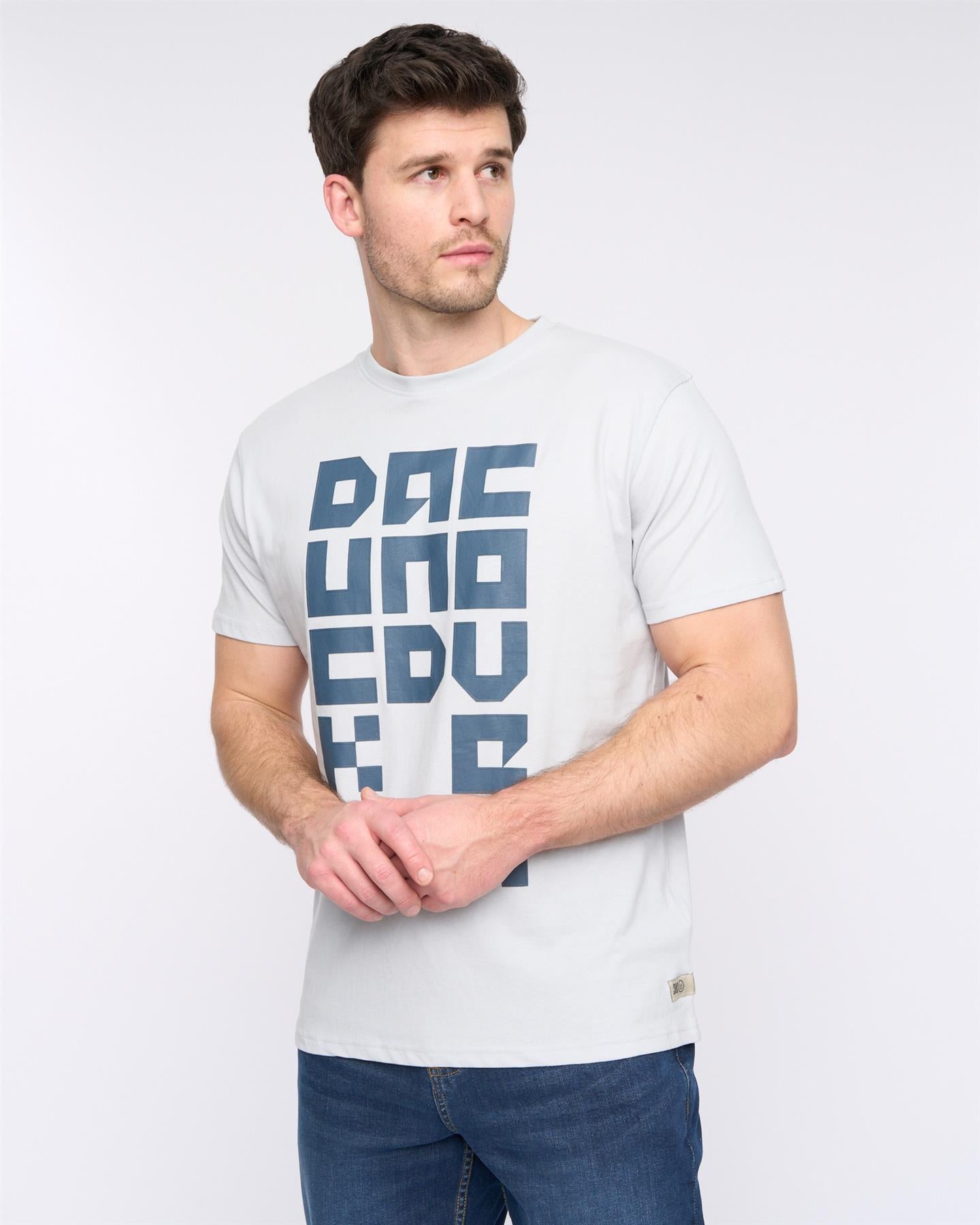 Mens Squarelarge T-Shirt Light Blue