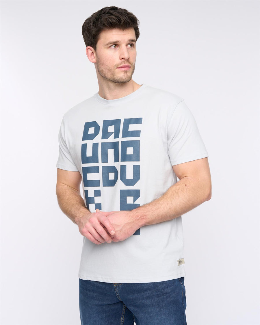 Mens Squarelarge T-Shirt Light Blue