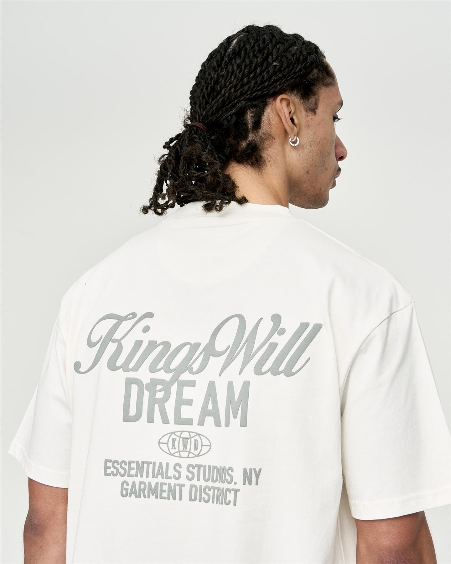 Mens Studio Scripted T-Shirt Off White